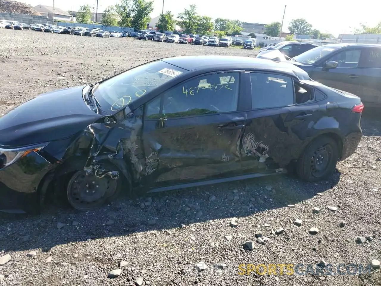 10 fotografías del automóvil dañado JTDEPRAE4LJ090347 TOYOTA COROLLA 2020
