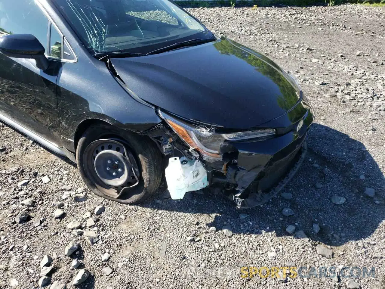 9 fotografías del automóvil dañado JTDEPRAE4LJ090347 TOYOTA COROLLA 2020