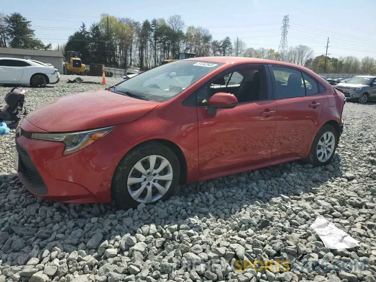1 fotografías del automóvil dañado JTDEPRAE4LJ090915 TOYOTA COROLLA 2020