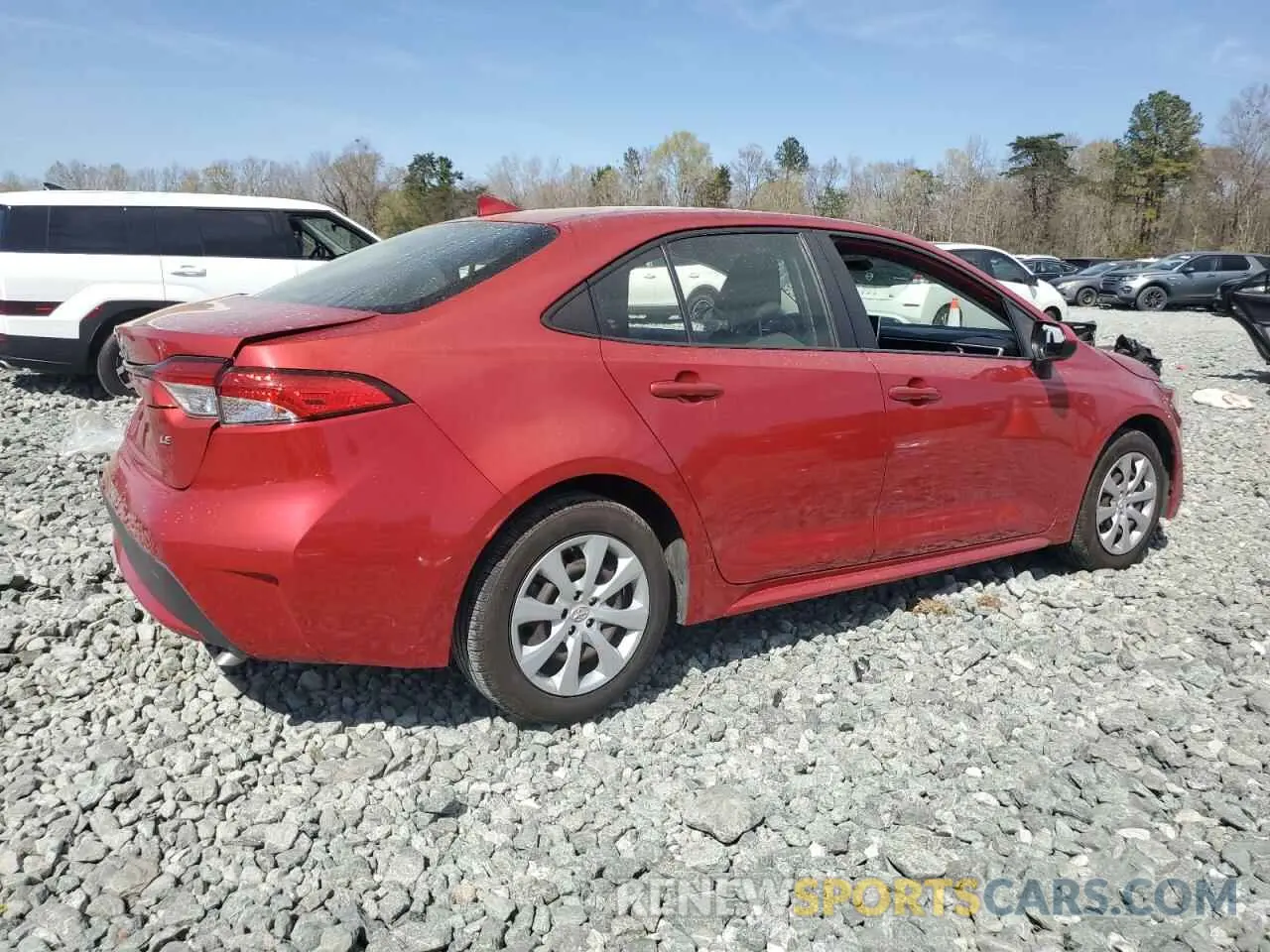 3 fotografías del automóvil dañado JTDEPRAE4LJ090915 TOYOTA COROLLA 2020
