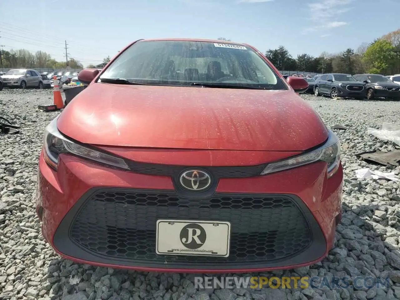 5 fotografías del automóvil dañado JTDEPRAE4LJ090915 TOYOTA COROLLA 2020