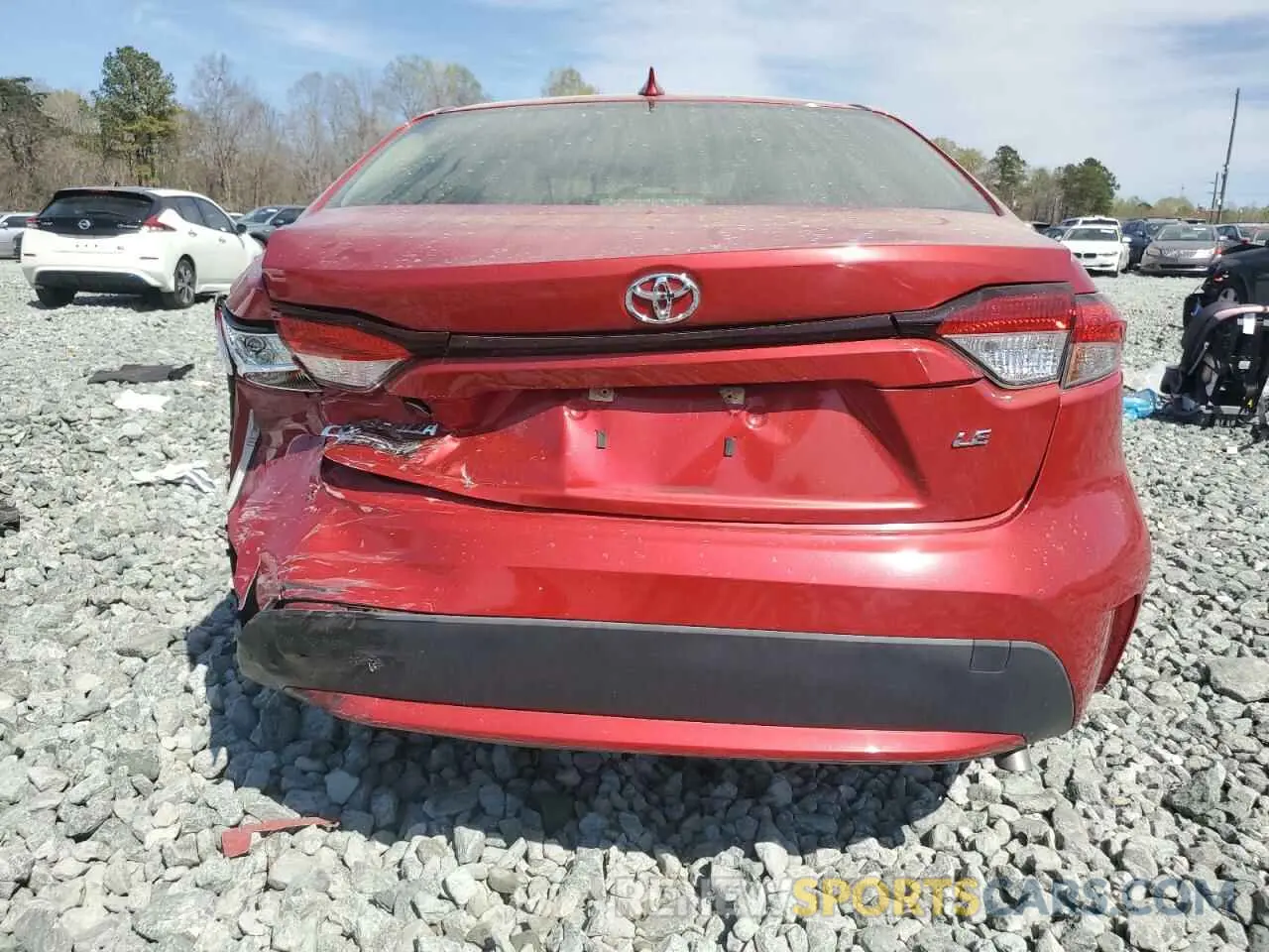 6 fotografías del automóvil dañado JTDEPRAE4LJ090915 TOYOTA COROLLA 2020