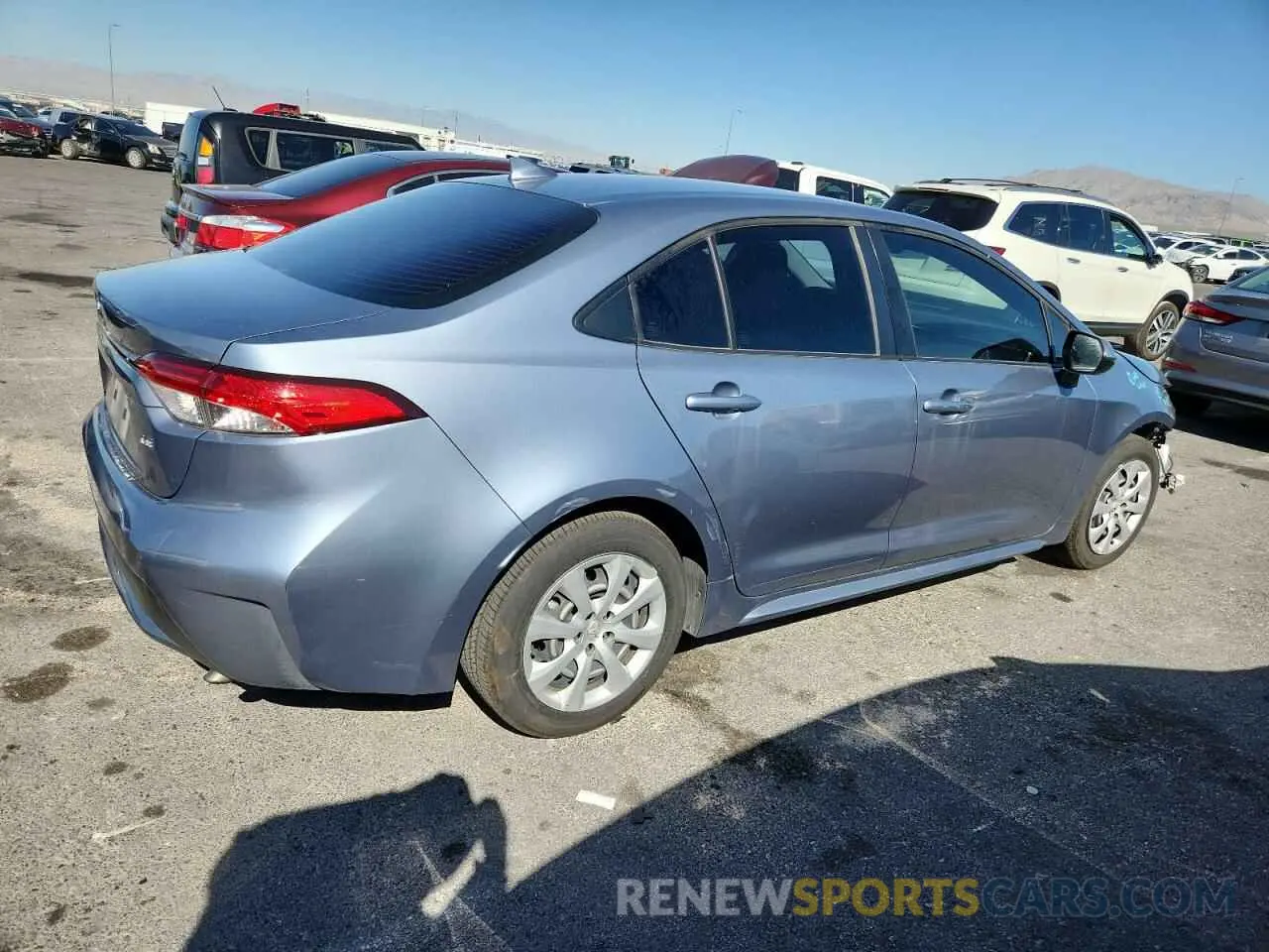 3 fotografías del automóvil dañado JTDEPRAE4LJ090994 TOYOTA COROLLA 2020