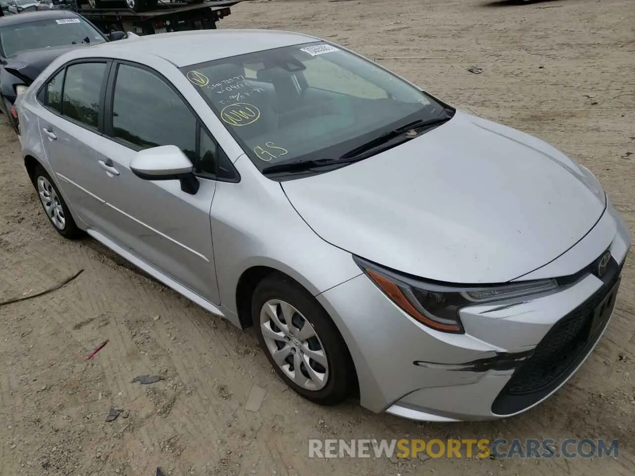 1 fotografías del automóvil dañado JTDEPRAE4LJ091188 TOYOTA COROLLA 2020