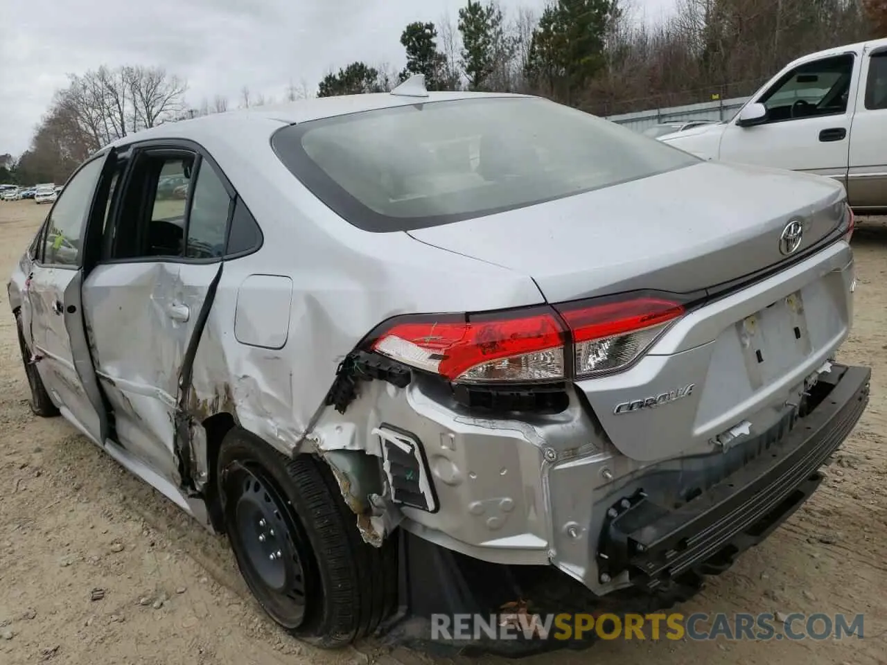 3 fotografías del automóvil dañado JTDEPRAE4LJ091188 TOYOTA COROLLA 2020