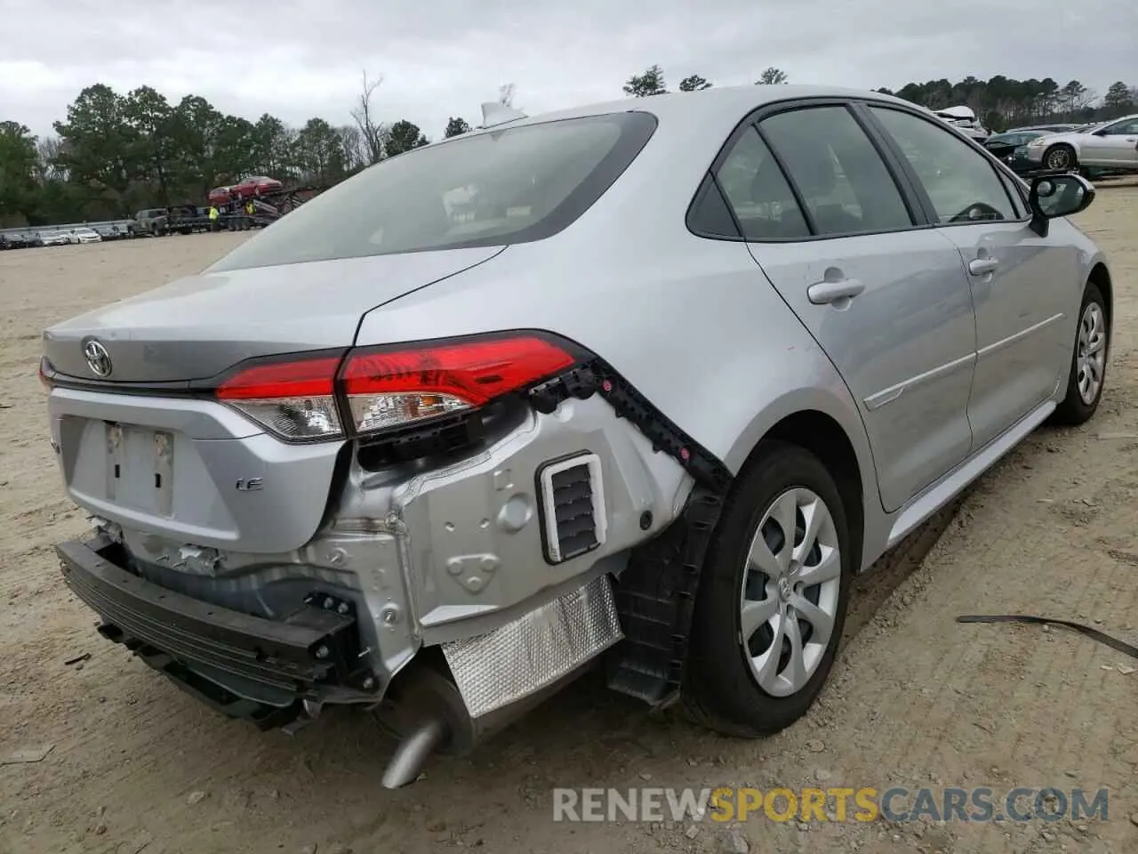 4 fotografías del automóvil dañado JTDEPRAE4LJ091188 TOYOTA COROLLA 2020