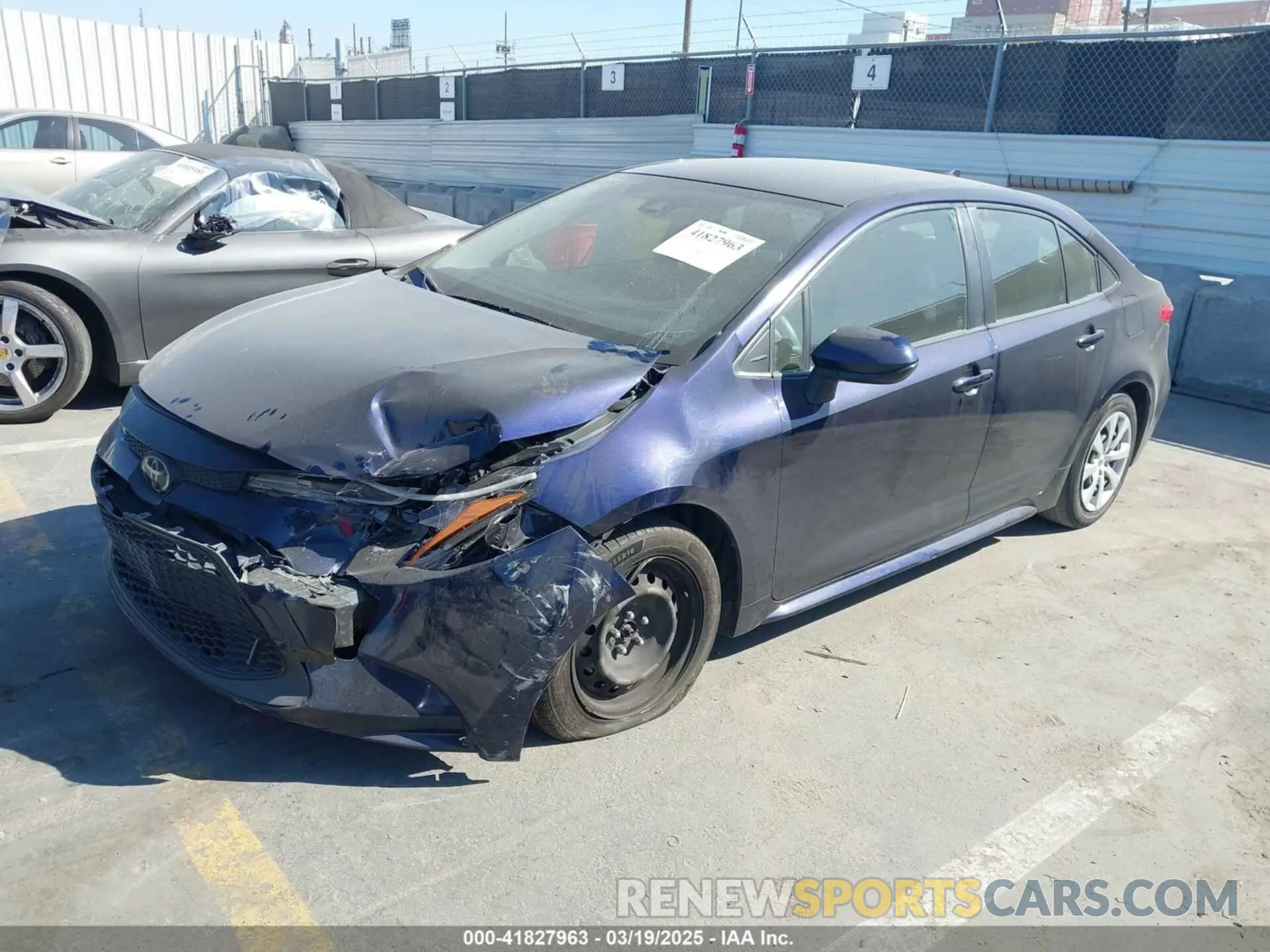 2 fotografías del automóvil dañado JTDEPRAE4LJ093104 TOYOTA COROLLA 2020