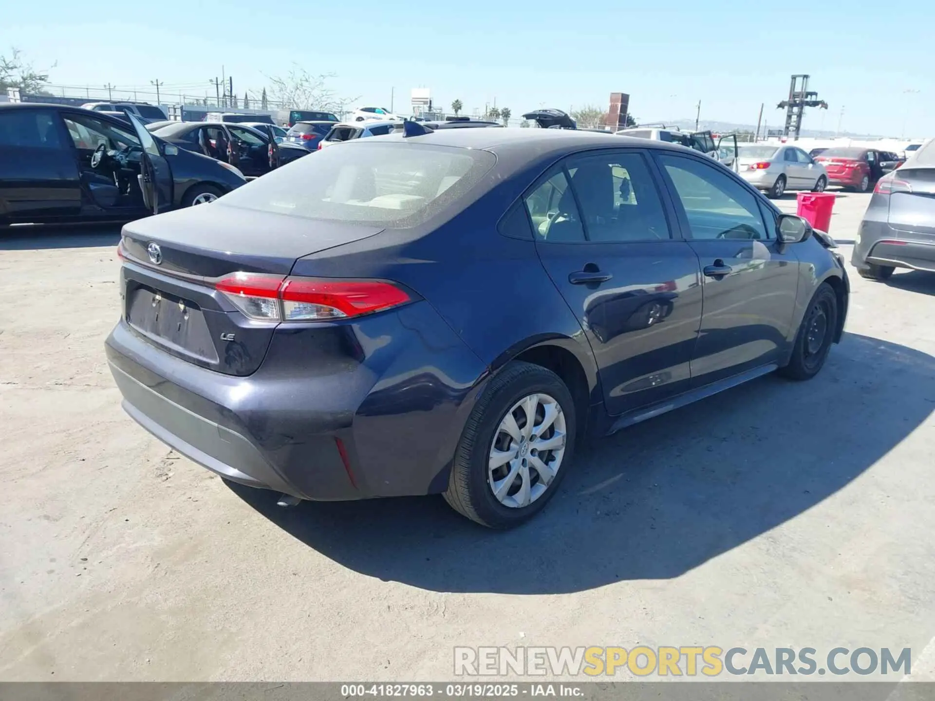 4 fotografías del automóvil dañado JTDEPRAE4LJ093104 TOYOTA COROLLA 2020