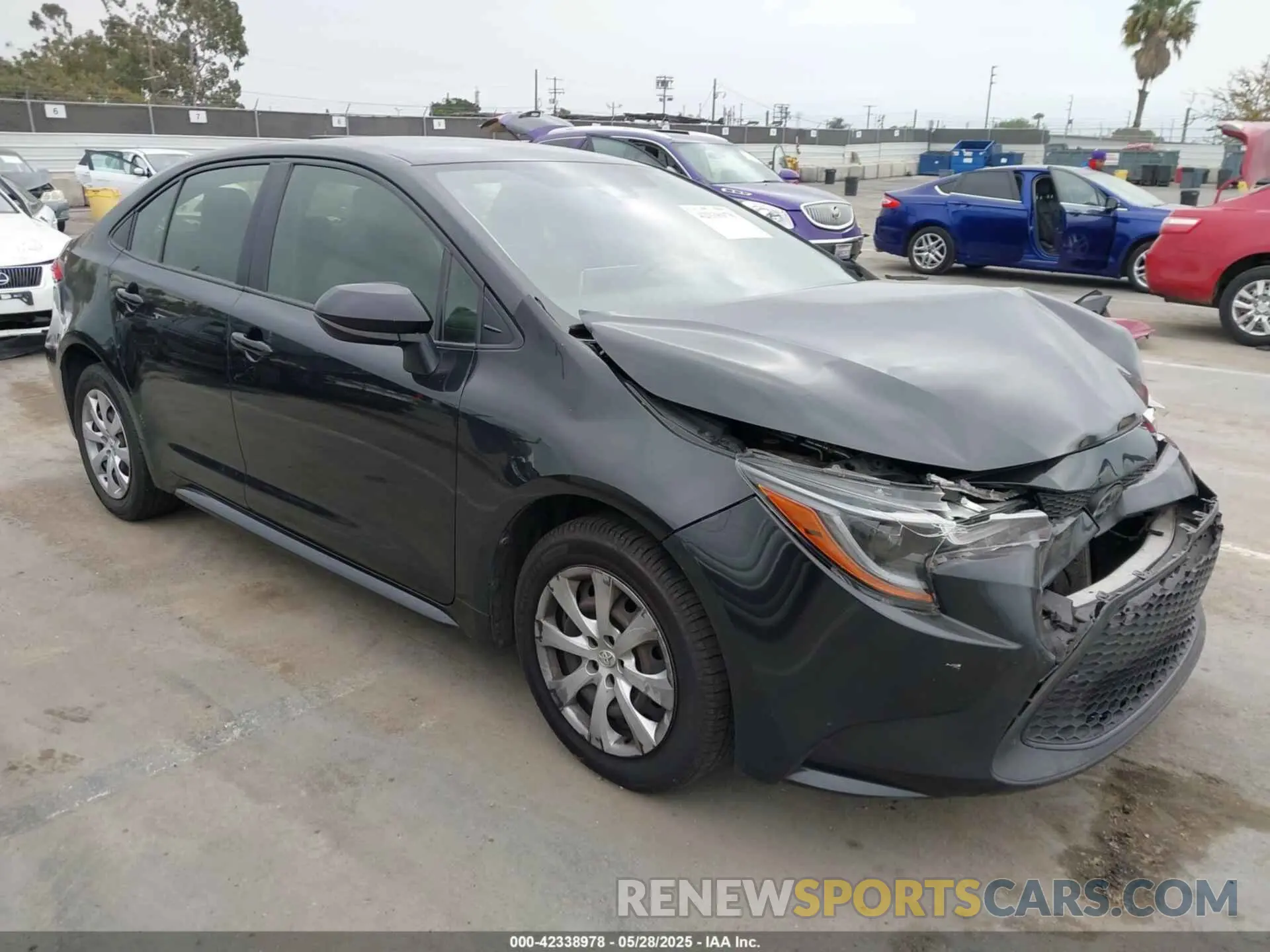 1 fotografías del automóvil dañado JTDEPRAE4LJ094866 TOYOTA COROLLA 2020