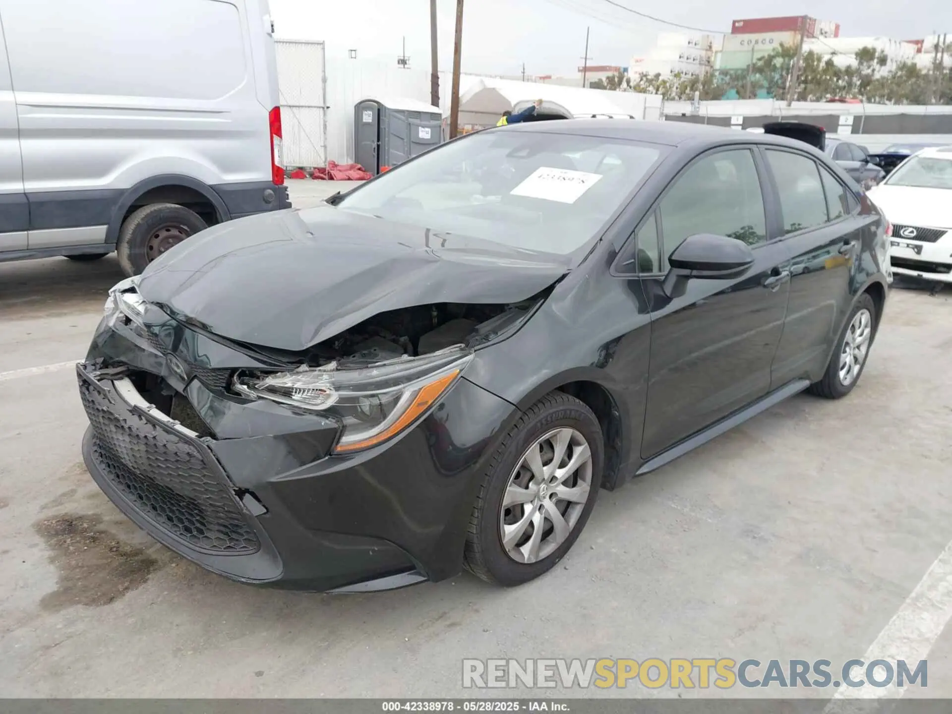 2 fotografías del automóvil dañado JTDEPRAE4LJ094866 TOYOTA COROLLA 2020
