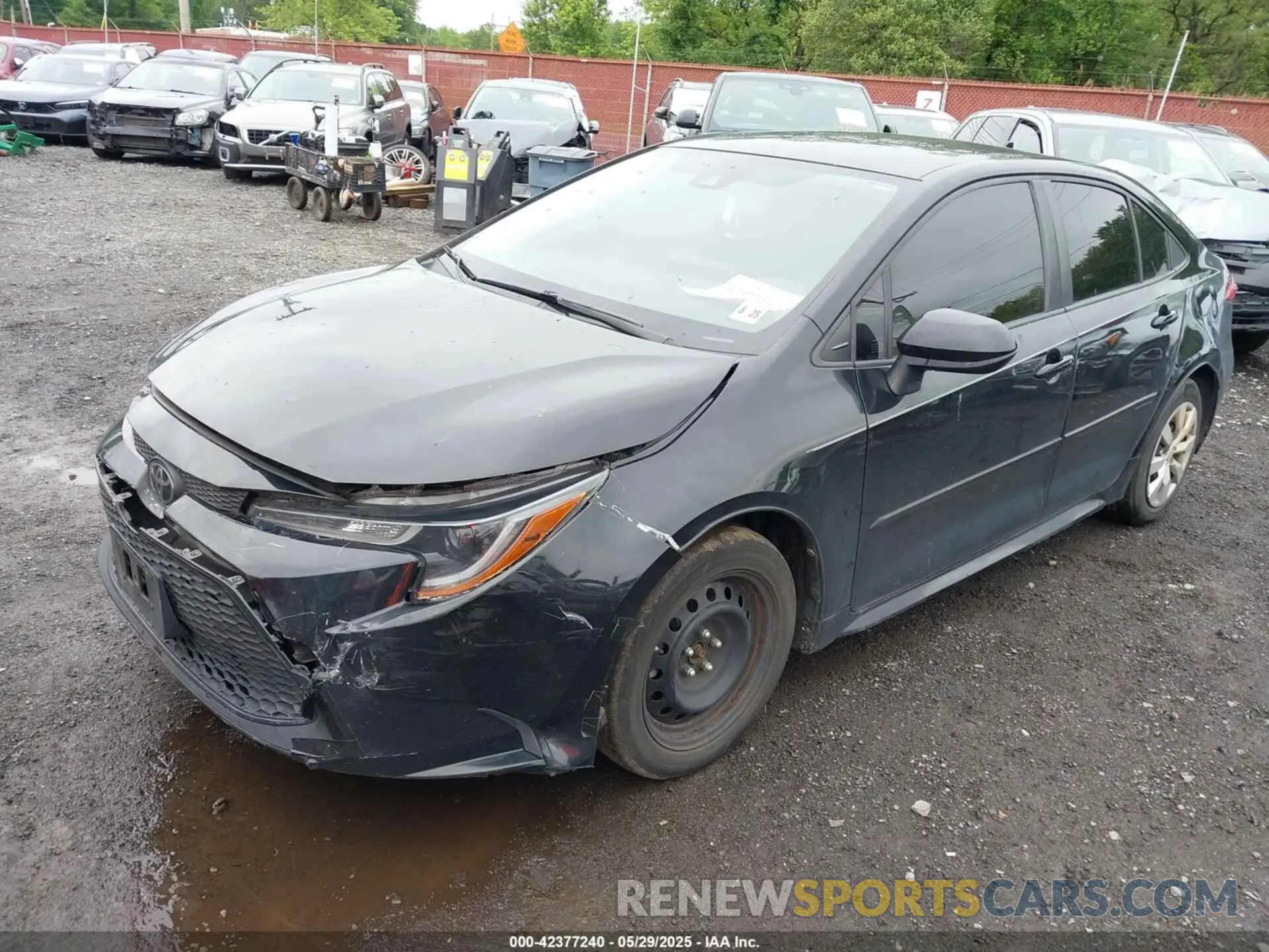 2 fotografías del automóvil dañado JTDEPRAE4LJ095127 TOYOTA COROLLA 2020