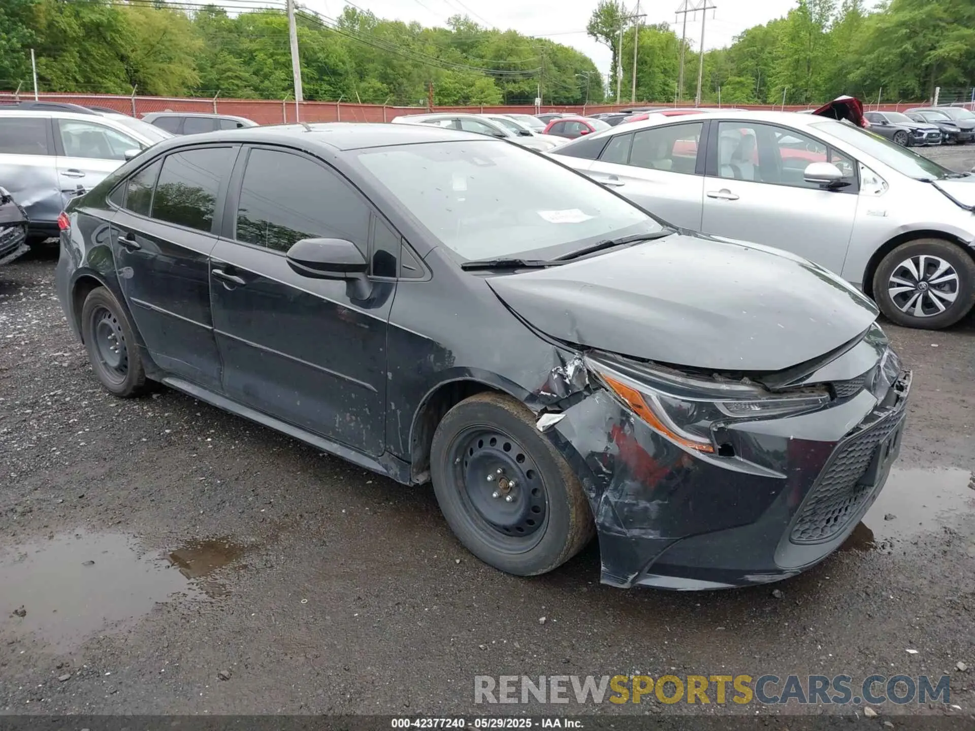 6 fotografías del automóvil dañado JTDEPRAE4LJ095127 TOYOTA COROLLA 2020