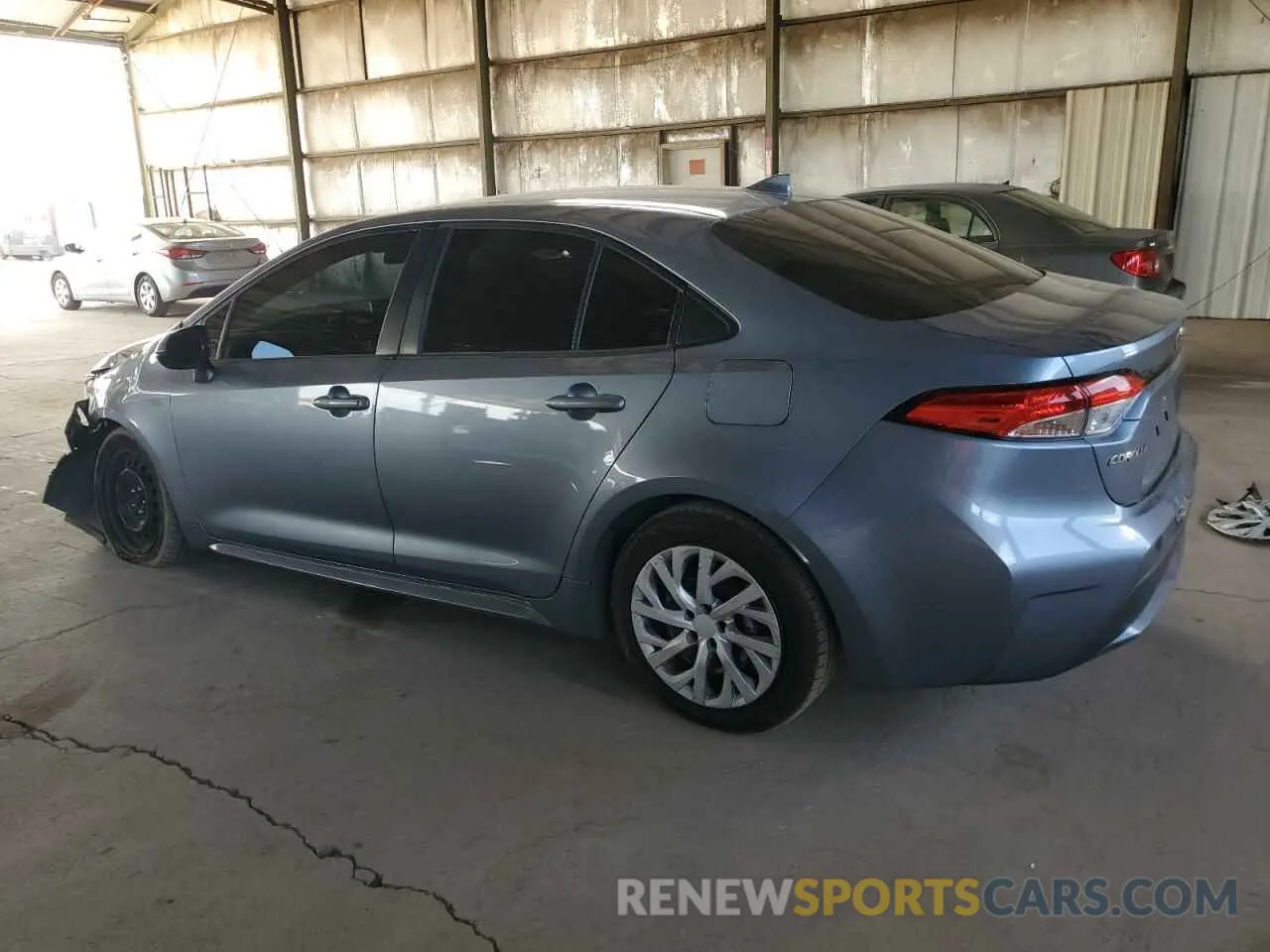 2 fotografías del automóvil dañado JTDEPRAE4LJ095645 TOYOTA COROLLA 2020