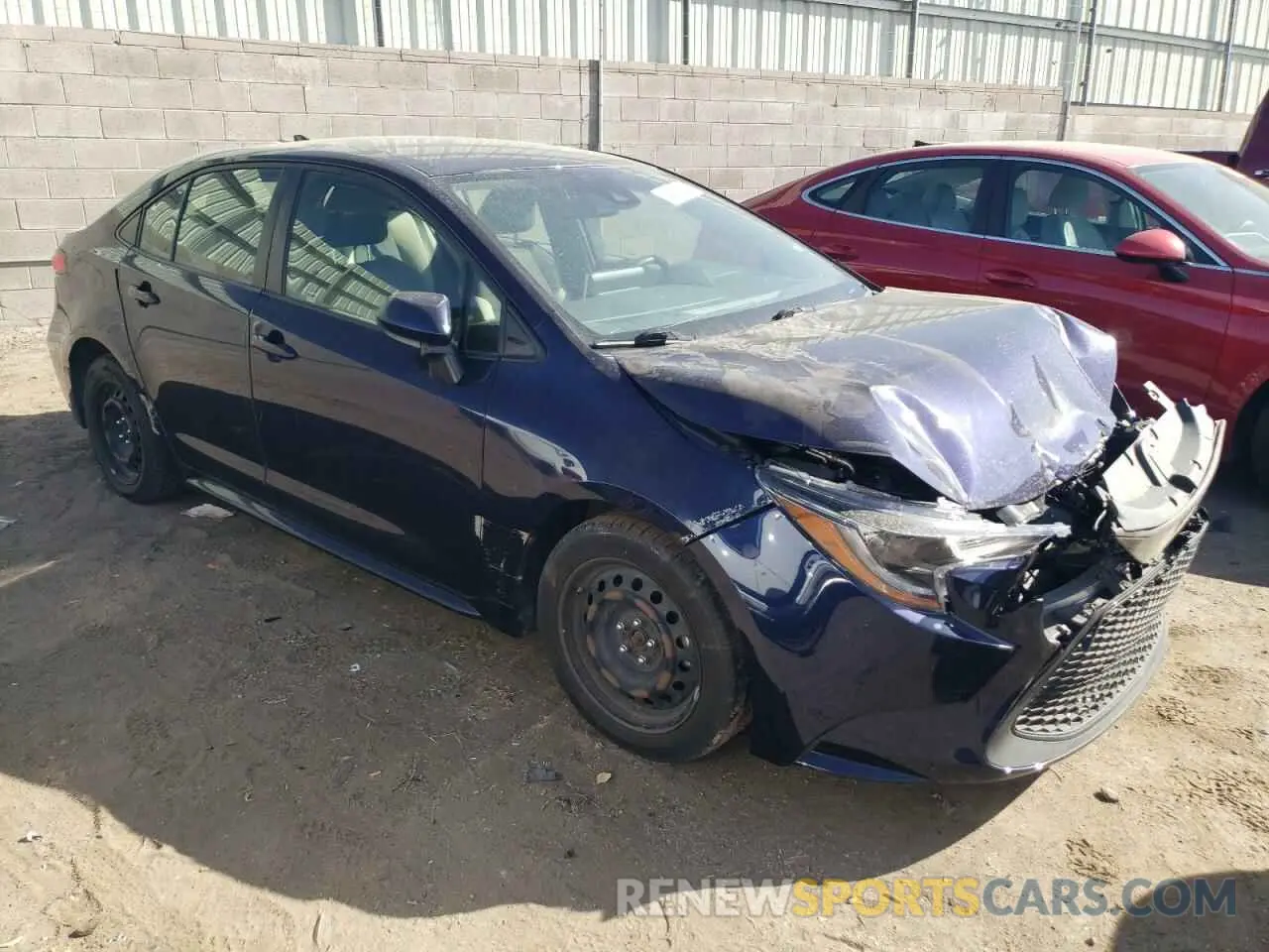 4 fotografías del automóvil dañado JTDEPRAE4LJ100228 TOYOTA COROLLA 2020