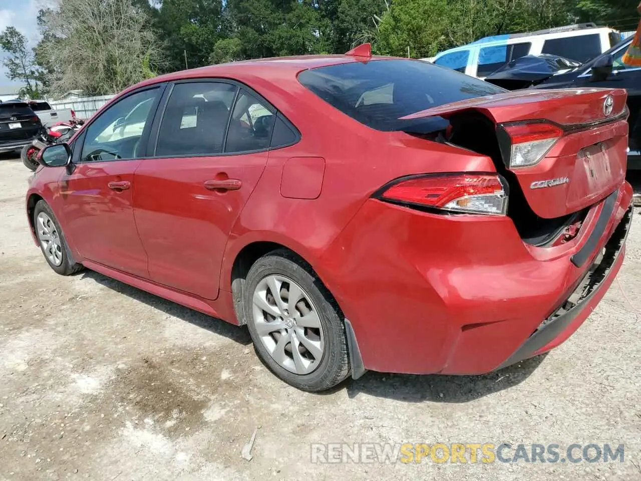 2 fotografías del automóvil dañado JTDEPRAE4LJ101301 TOYOTA COROLLA 2020