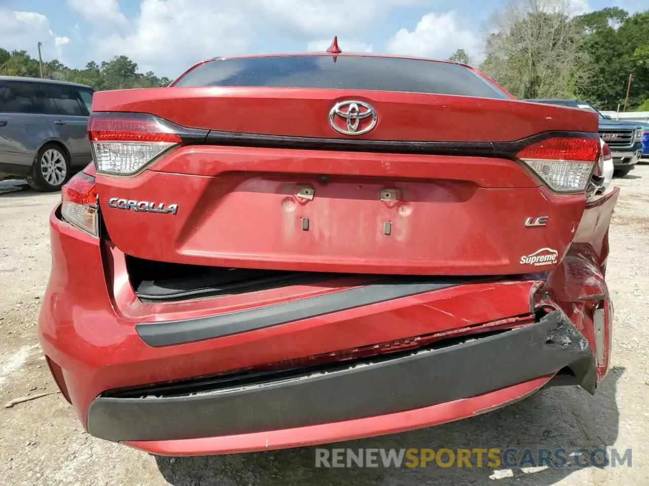 6 fotografías del automóvil dañado JTDEPRAE4LJ101301 TOYOTA COROLLA 2020