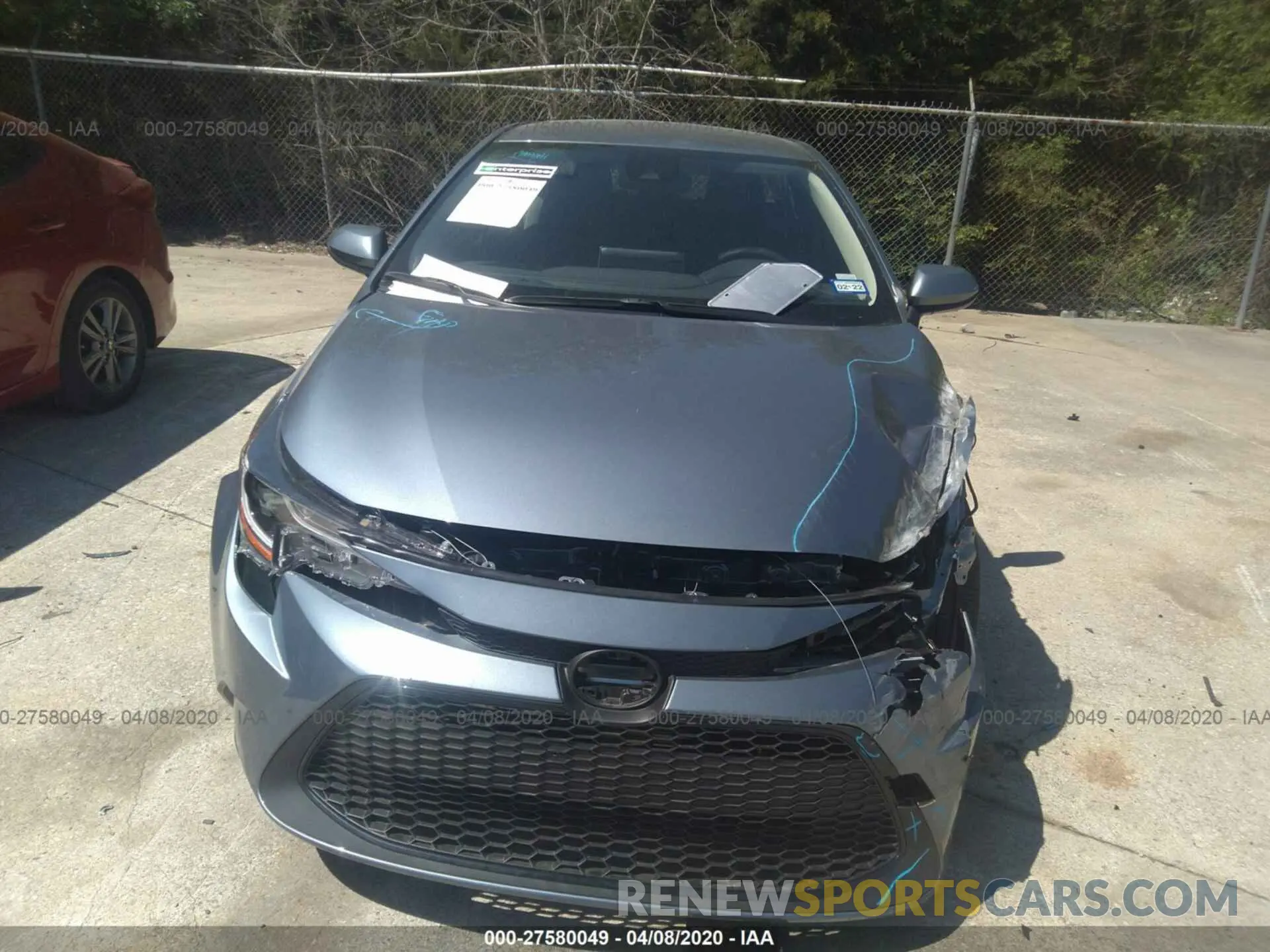 6 fotografías del automóvil dañado JTDEPRAE4LJ102321 TOYOTA COROLLA 2020