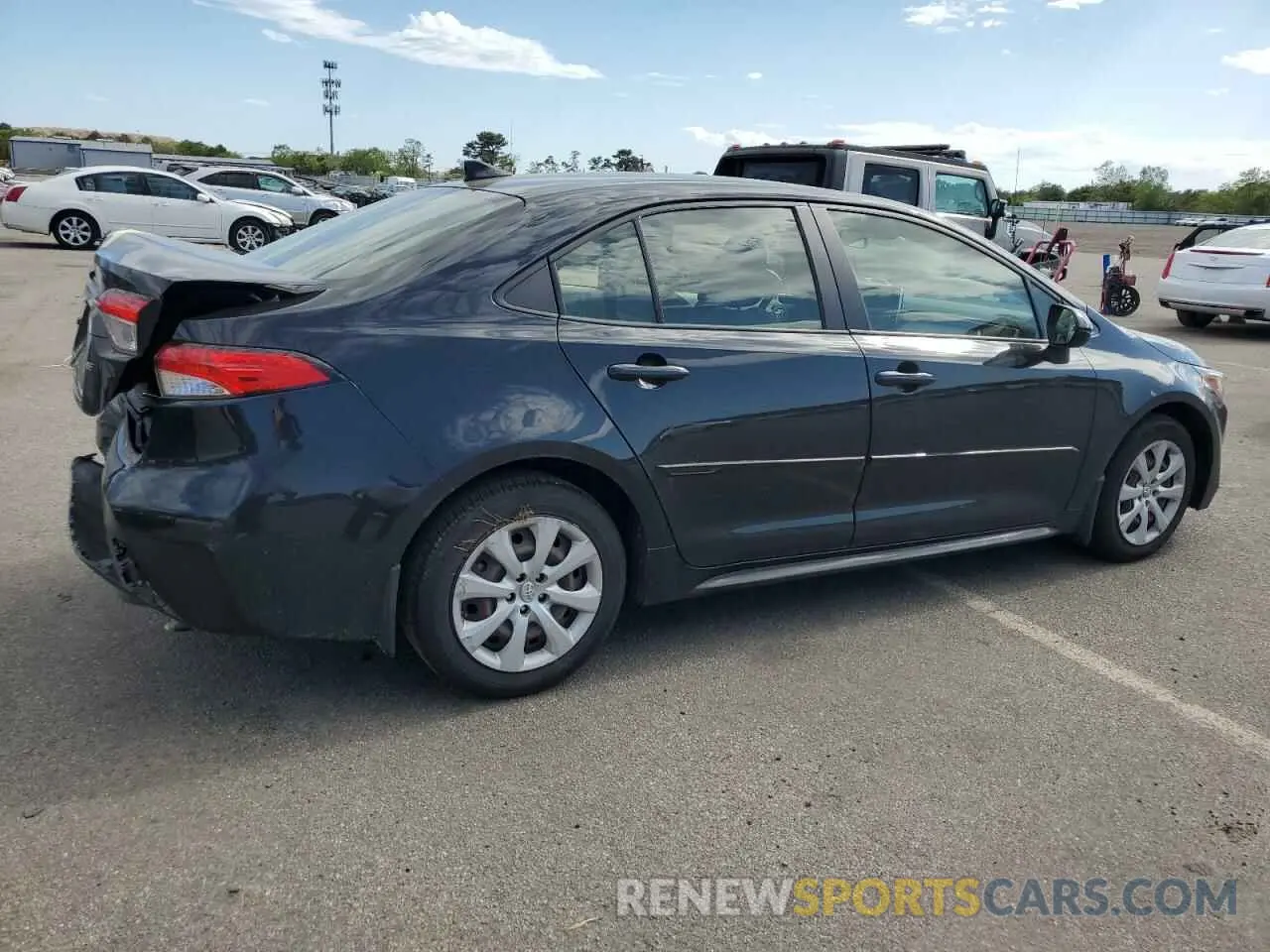 3 fotografías del automóvil dañado JTDEPRAE4LJ111620 TOYOTA COROLLA 2020