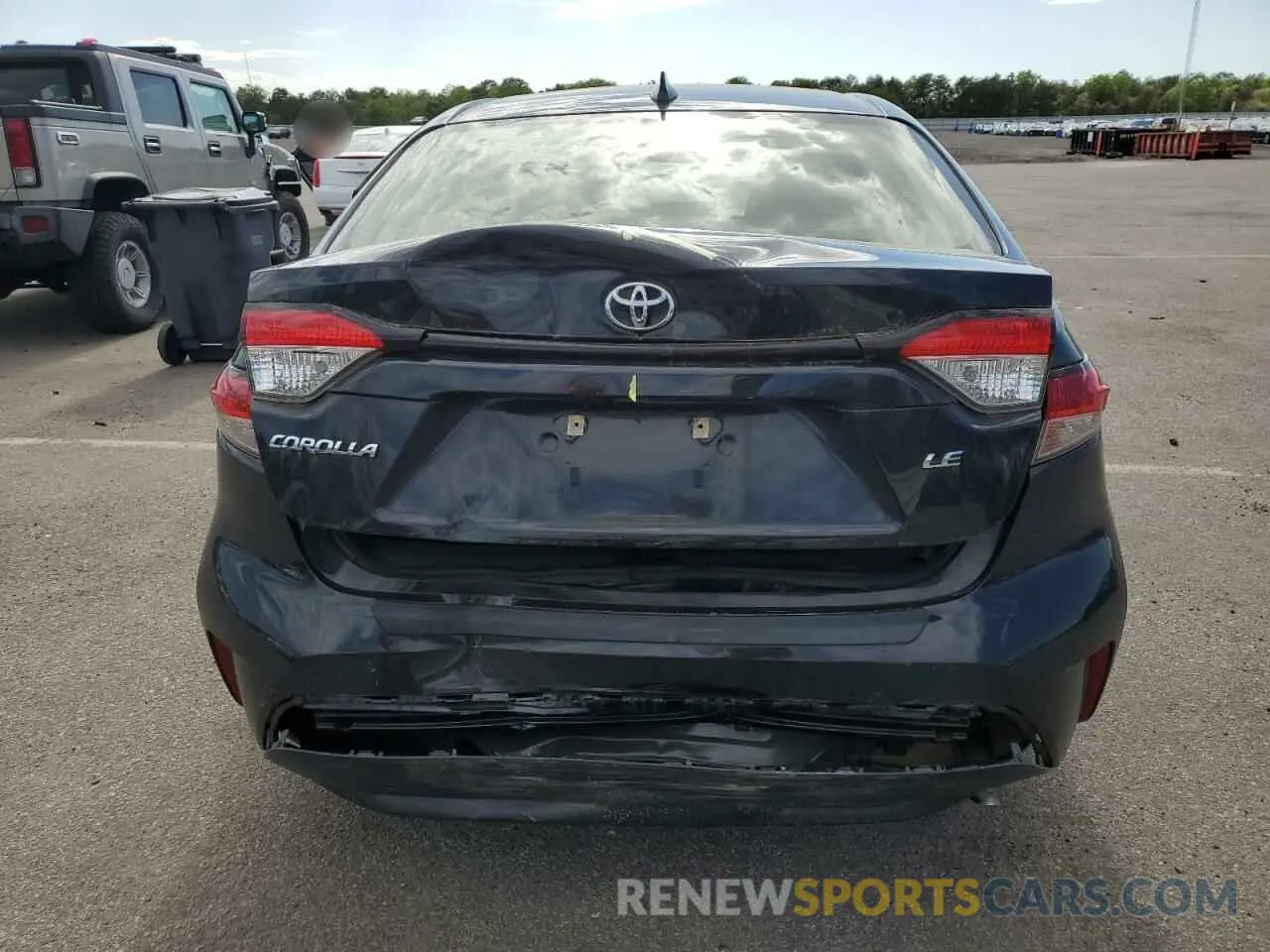 6 fotografías del automóvil dañado JTDEPRAE4LJ111620 TOYOTA COROLLA 2020