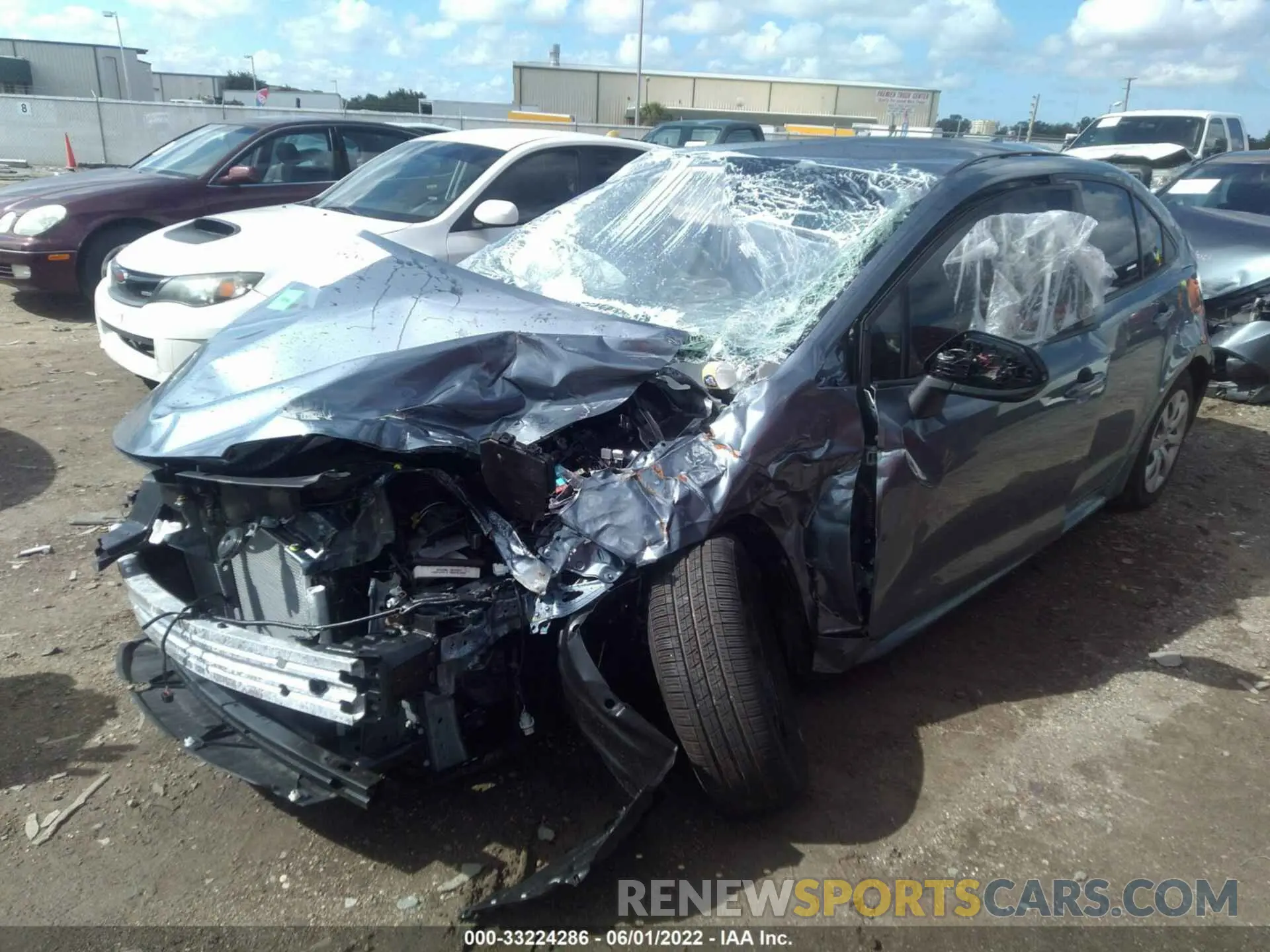 2 fotografías del automóvil dañado JTDEPRAE4LJ114579 TOYOTA COROLLA 2020