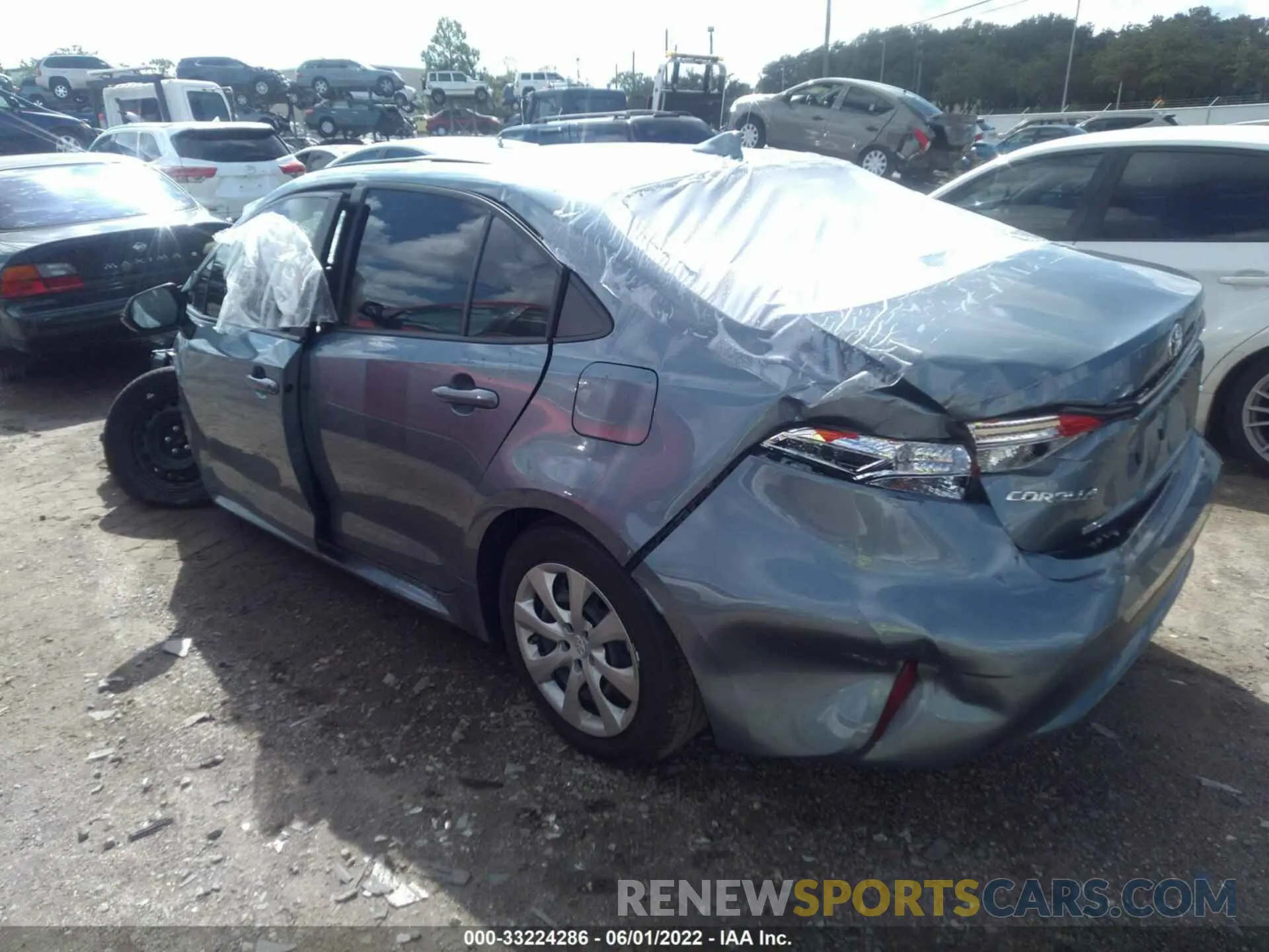 3 fotografías del automóvil dañado JTDEPRAE4LJ114579 TOYOTA COROLLA 2020