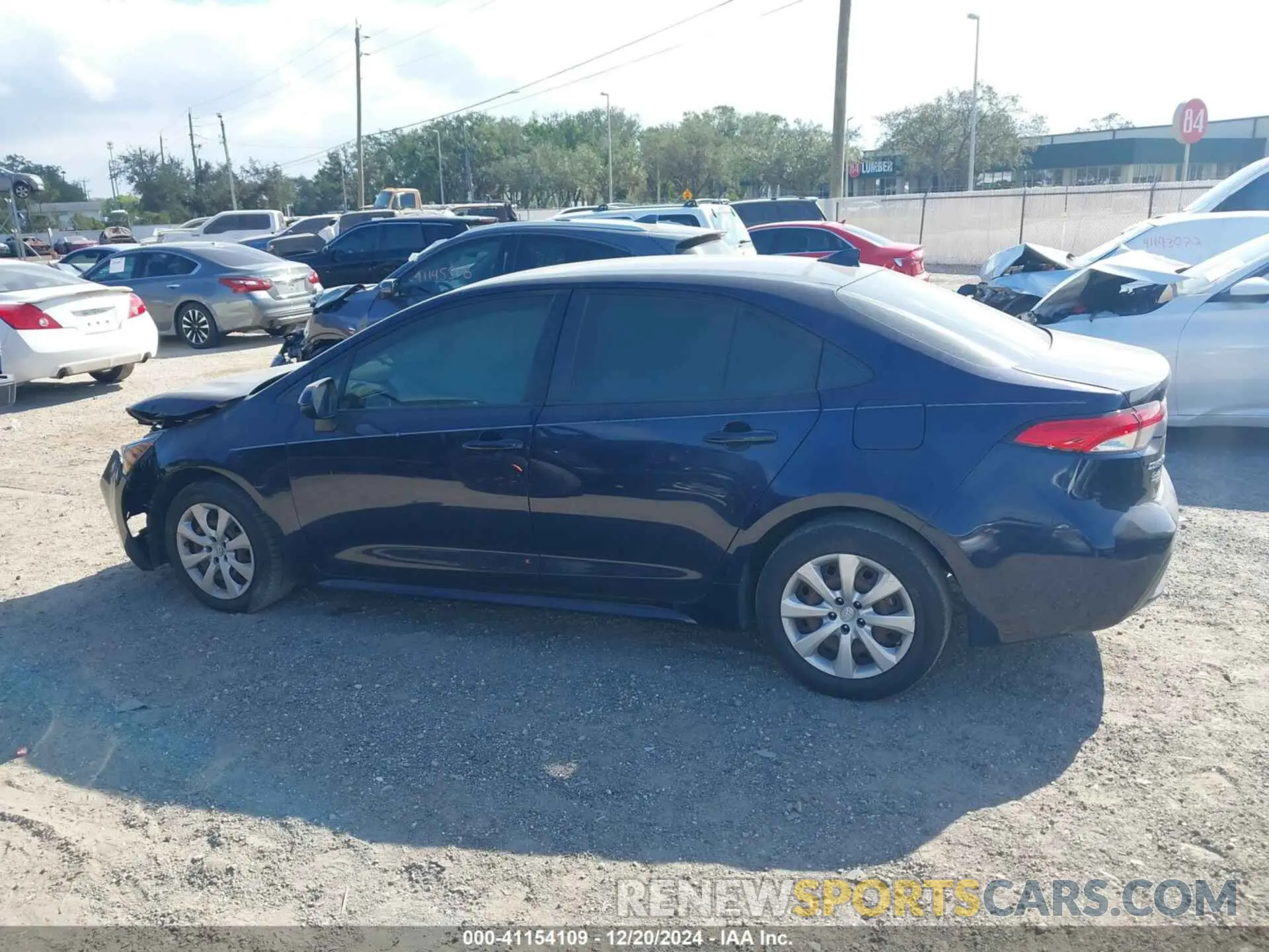 13 fotografías del automóvil dañado JTDEPRAE4LJ115151 TOYOTA COROLLA 2020