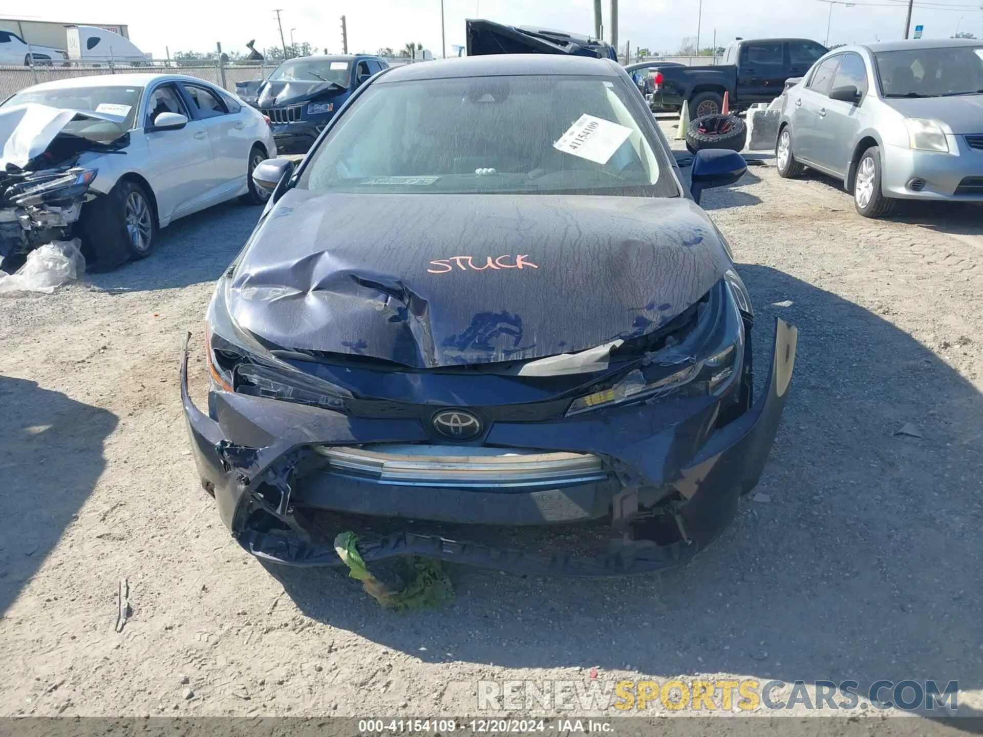 6 fotografías del automóvil dañado JTDEPRAE4LJ115151 TOYOTA COROLLA 2020