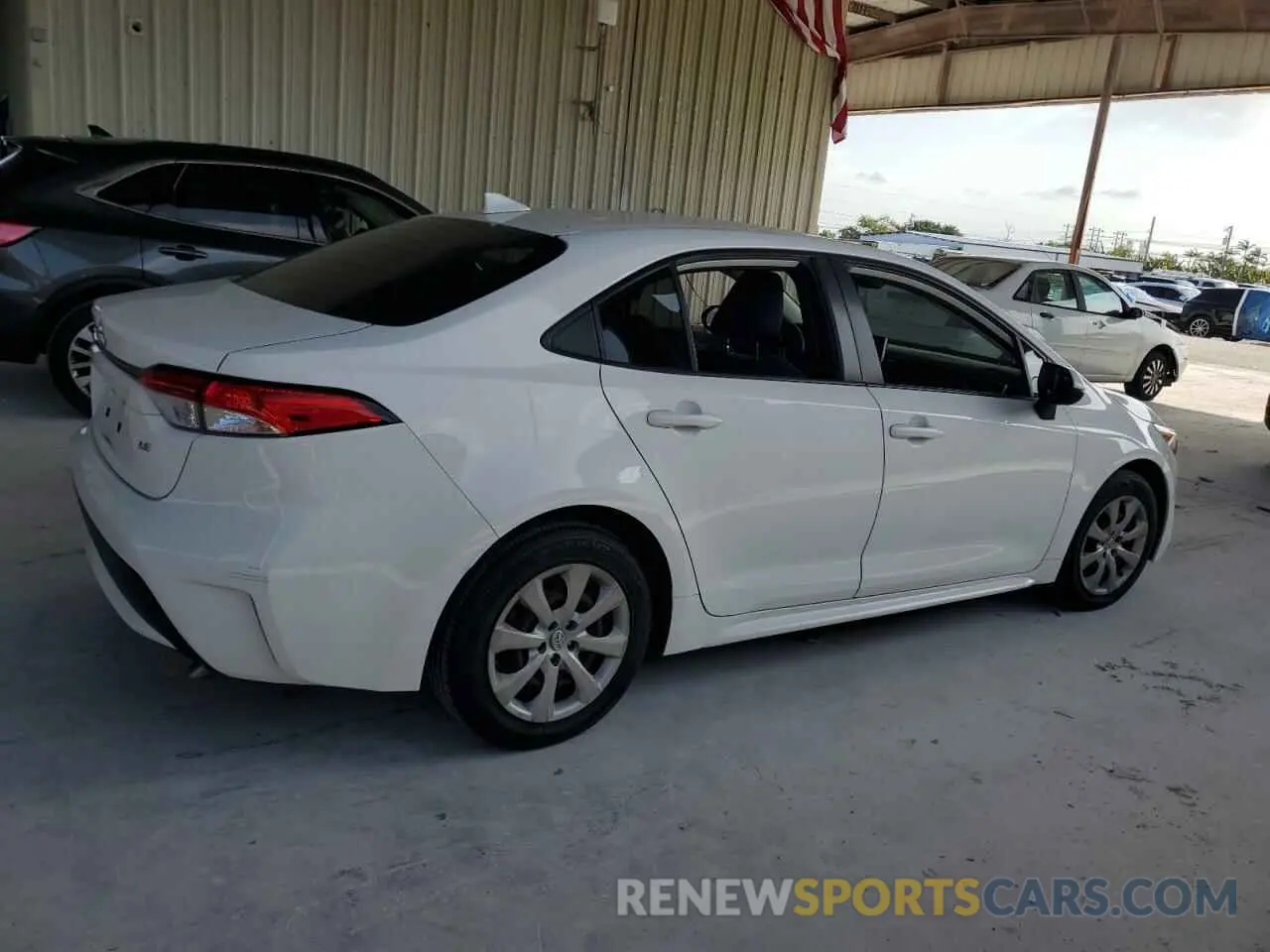 3 fotografías del automóvil dañado JTDEPRAE4LJ116249 TOYOTA COROLLA 2020