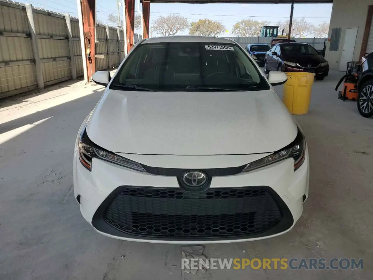 5 fotografías del automóvil dañado JTDEPRAE4LJ116249 TOYOTA COROLLA 2020