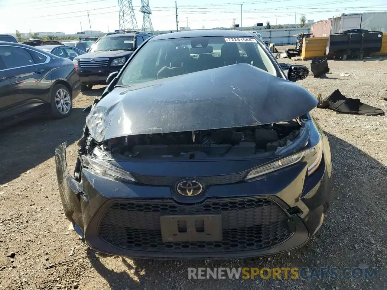 5 fotografías del automóvil dañado JTDEPRAE4LJ117191 TOYOTA COROLLA 2020