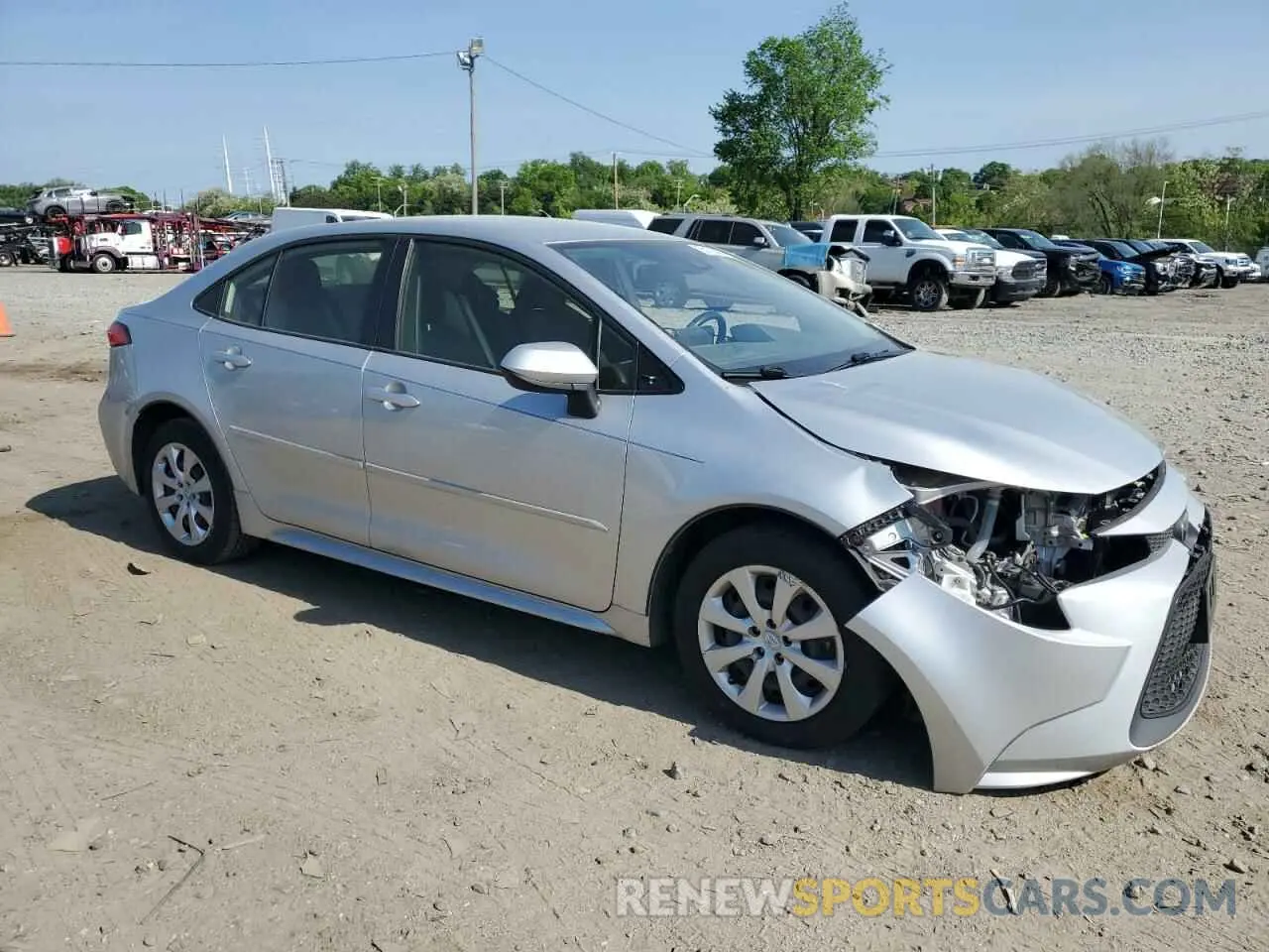 4 fotografías del automóvil dañado JTDEPRAE5LJ007184 TOYOTA COROLLA 2020