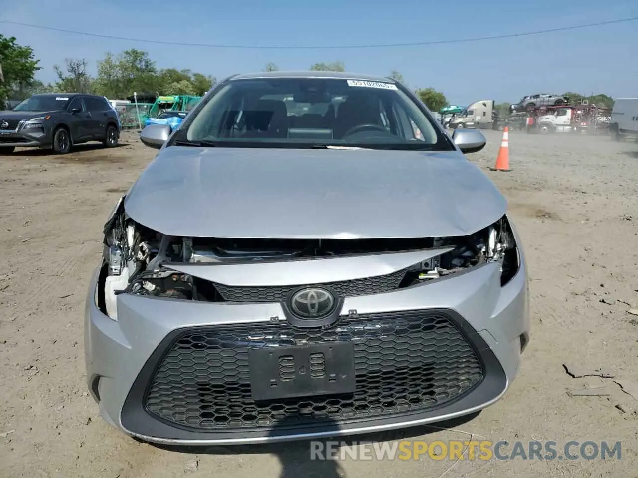 5 fotografías del automóvil dañado JTDEPRAE5LJ007184 TOYOTA COROLLA 2020