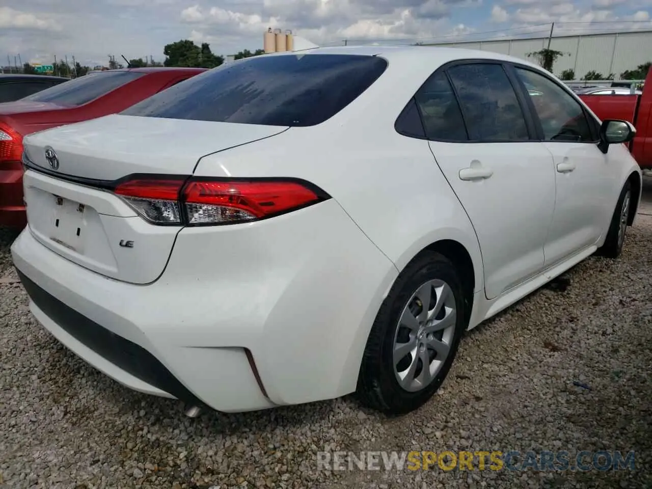 4 fotografías del automóvil dañado JTDEPRAE5LJ008058 TOYOTA COROLLA 2020