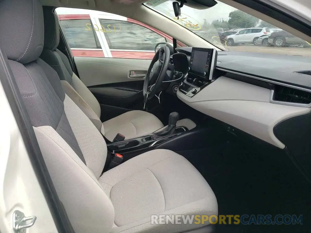 5 fotografías del automóvil dañado JTDEPRAE5LJ008058 TOYOTA COROLLA 2020
