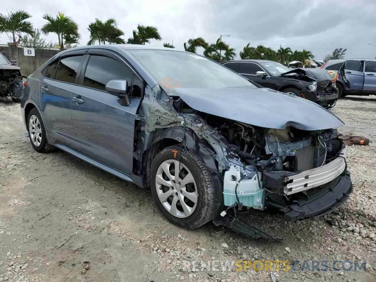 1 fotografías del automóvil dañado JTDEPRAE5LJ008982 TOYOTA COROLLA 2020