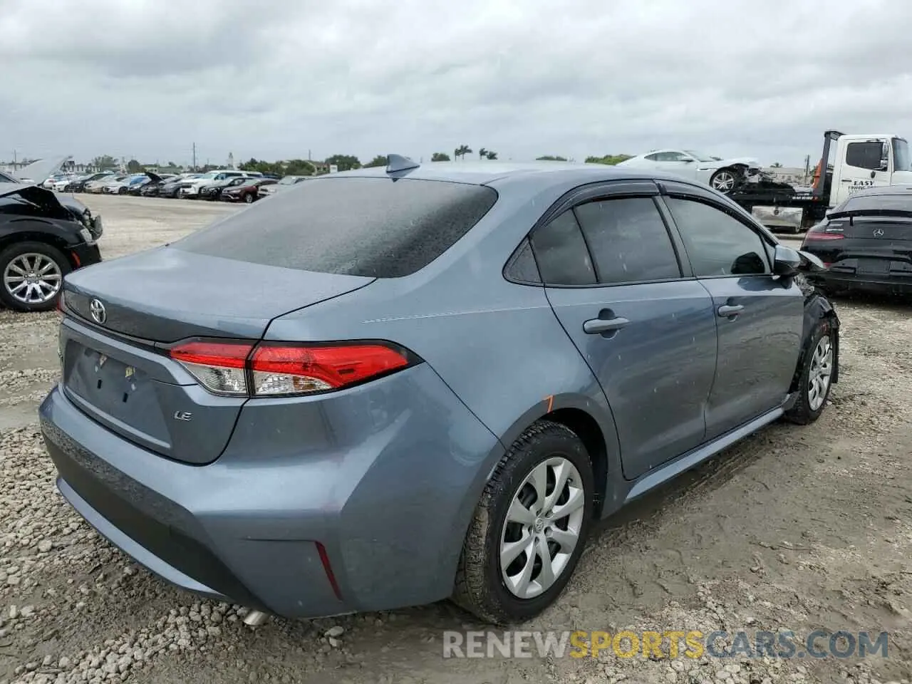 4 fotografías del automóvil dañado JTDEPRAE5LJ008982 TOYOTA COROLLA 2020
