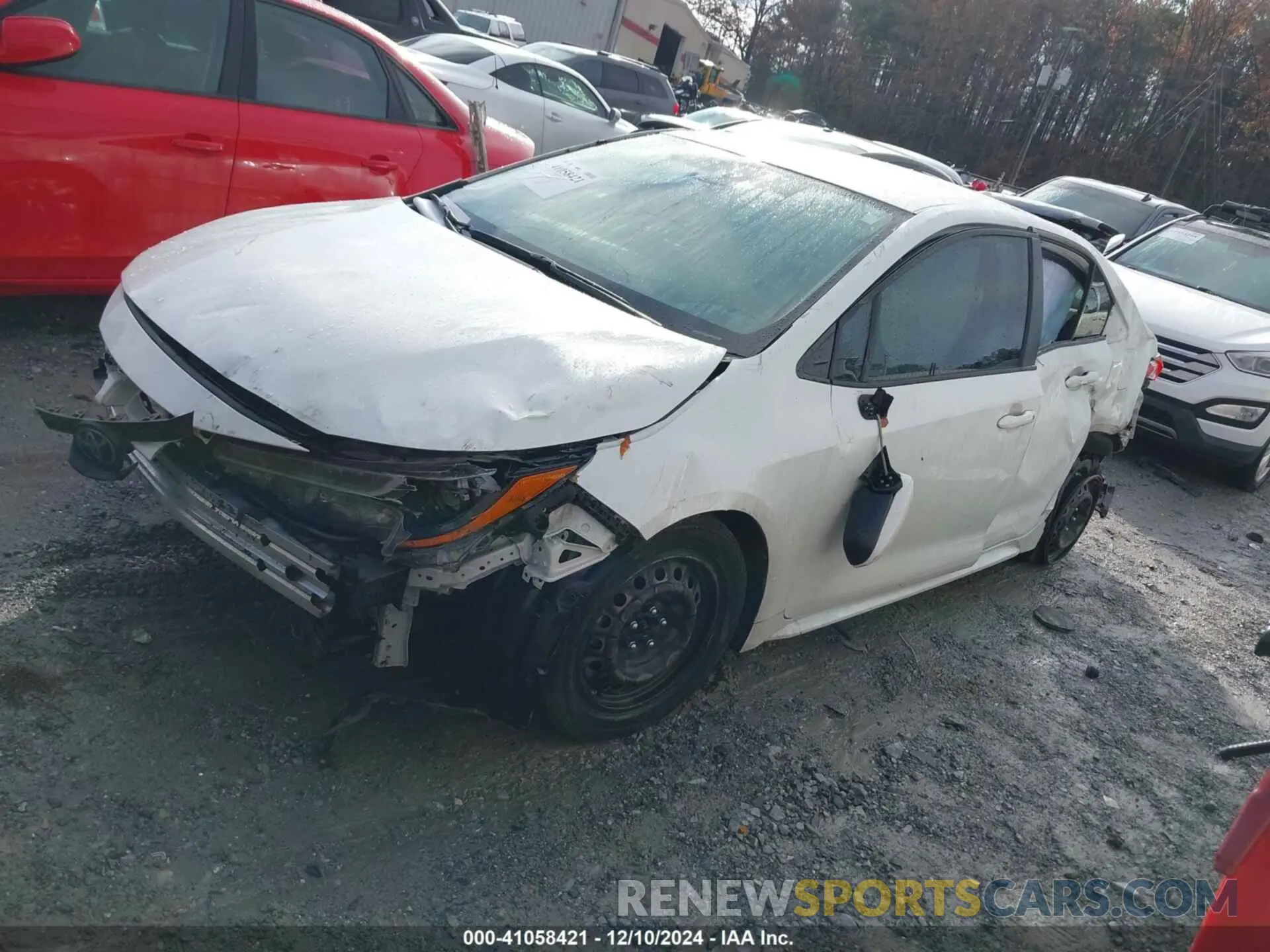 2 fotografías del automóvil dañado JTDEPRAE5LJ013888 TOYOTA COROLLA 2020