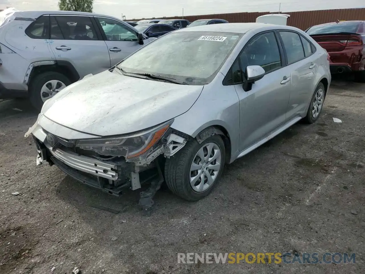 1 fotografías del automóvil dañado JTDEPRAE5LJ014054 TOYOTA COROLLA 2020