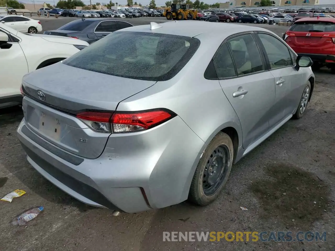 3 fotografías del automóvil dañado JTDEPRAE5LJ014054 TOYOTA COROLLA 2020