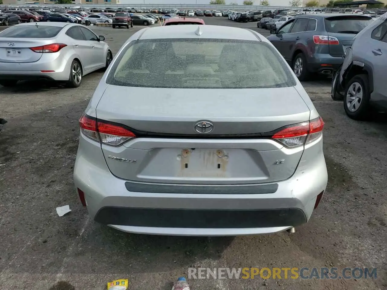6 fotografías del automóvil dañado JTDEPRAE5LJ014054 TOYOTA COROLLA 2020