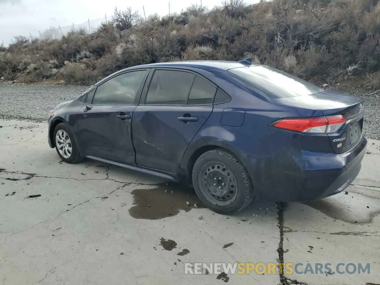 2 fotografías del automóvil dañado JTDEPRAE5LJ016404 TOYOTA COROLLA 2020