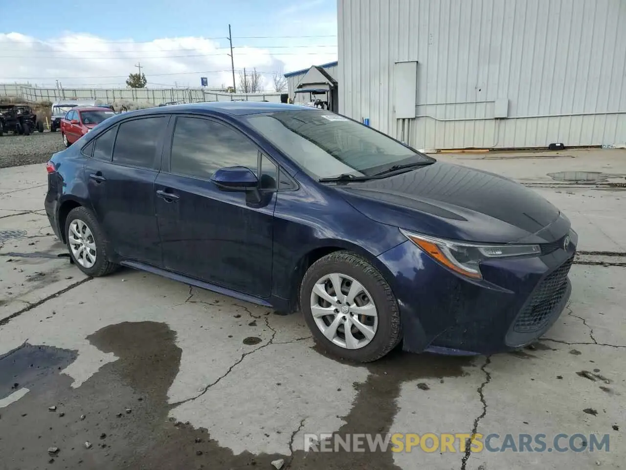 4 fotografías del automóvil dañado JTDEPRAE5LJ016404 TOYOTA COROLLA 2020