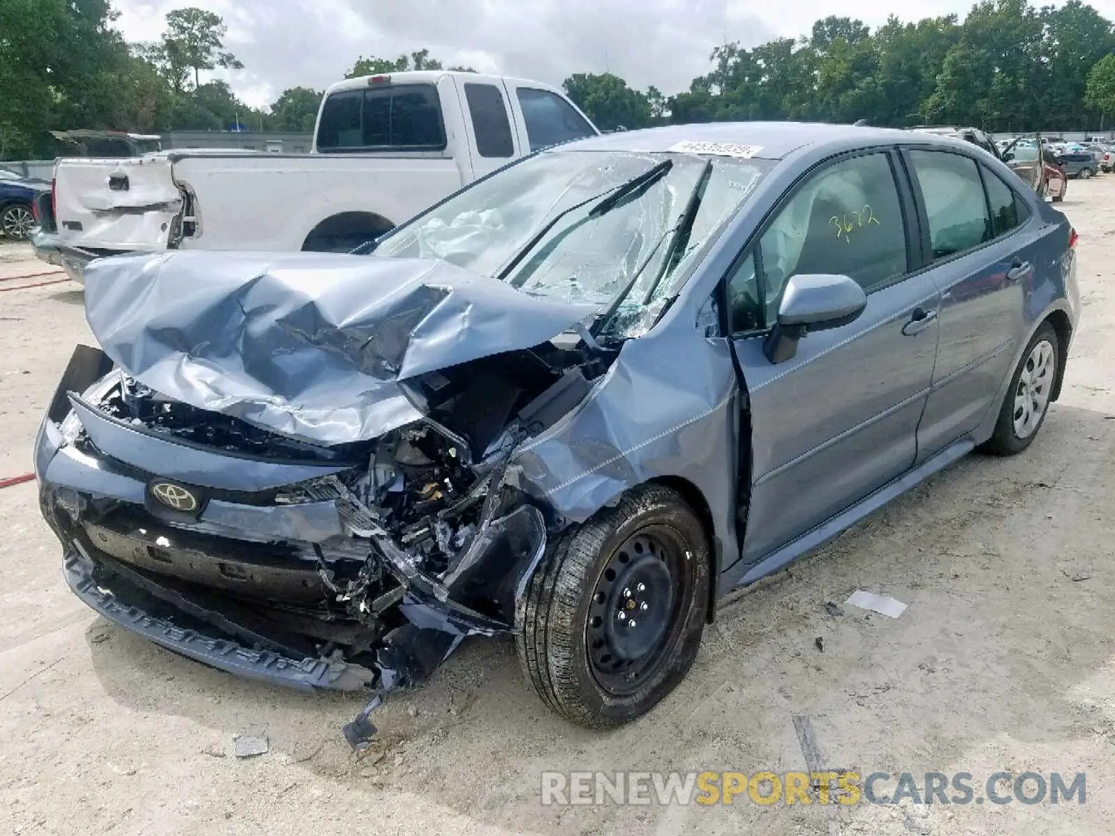 2 fotografías del automóvil dañado JTDEPRAE5LJ020551 TOYOTA COROLLA 2020