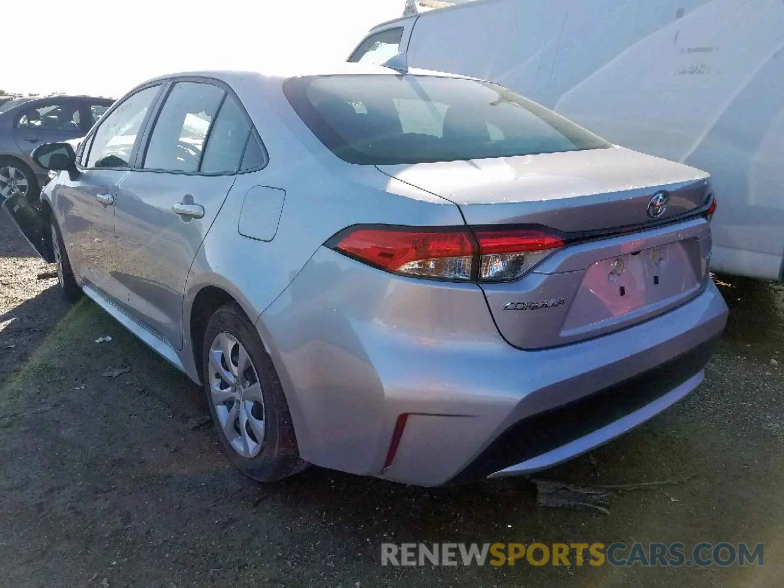 3 fotografías del automóvil dañado JTDEPRAE5LJ027032 TOYOTA COROLLA 2020