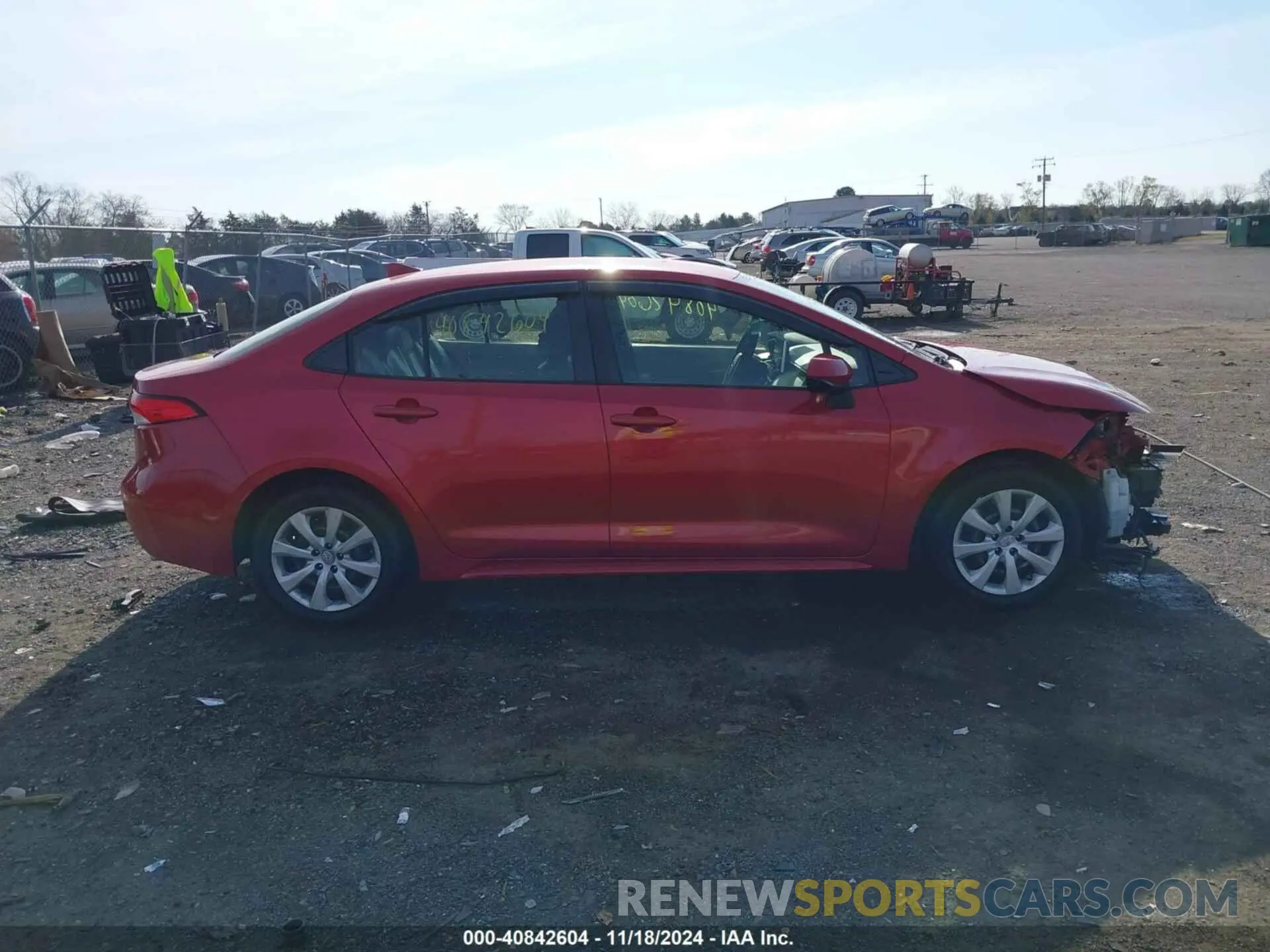 14 fotografías del automóvil dañado JTDEPRAE5LJ034059 TOYOTA COROLLA 2020
