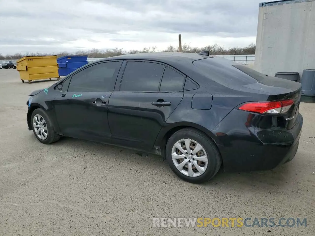 2 fotografías del automóvil dañado JTDEPRAE5LJ035079 TOYOTA COROLLA 2020