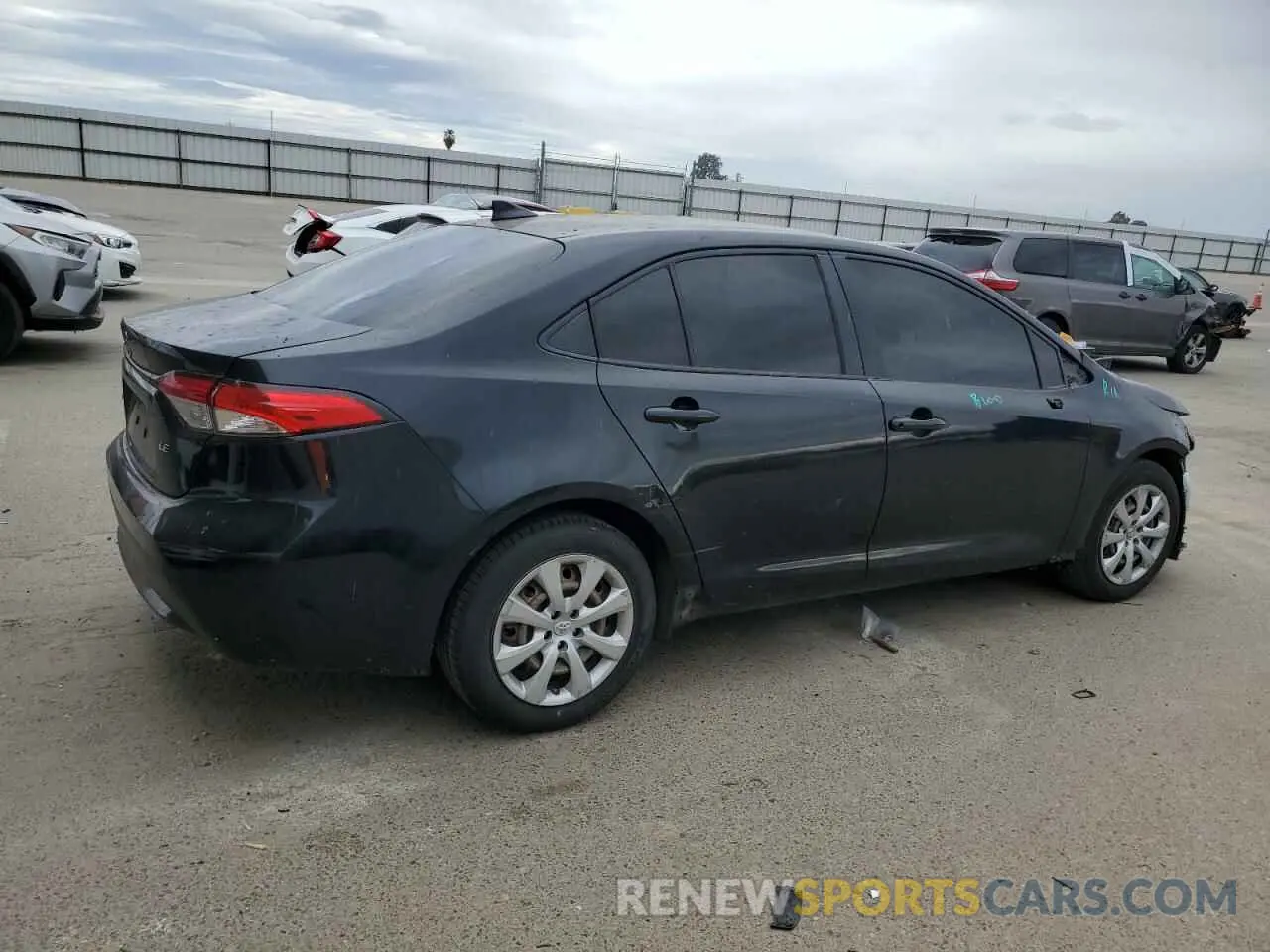 3 fotografías del automóvil dañado JTDEPRAE5LJ035079 TOYOTA COROLLA 2020