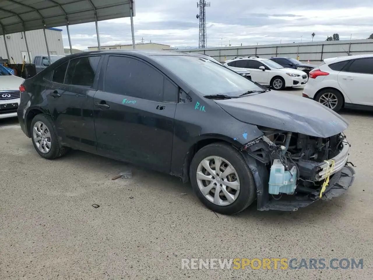 4 fotografías del automóvil dañado JTDEPRAE5LJ035079 TOYOTA COROLLA 2020
