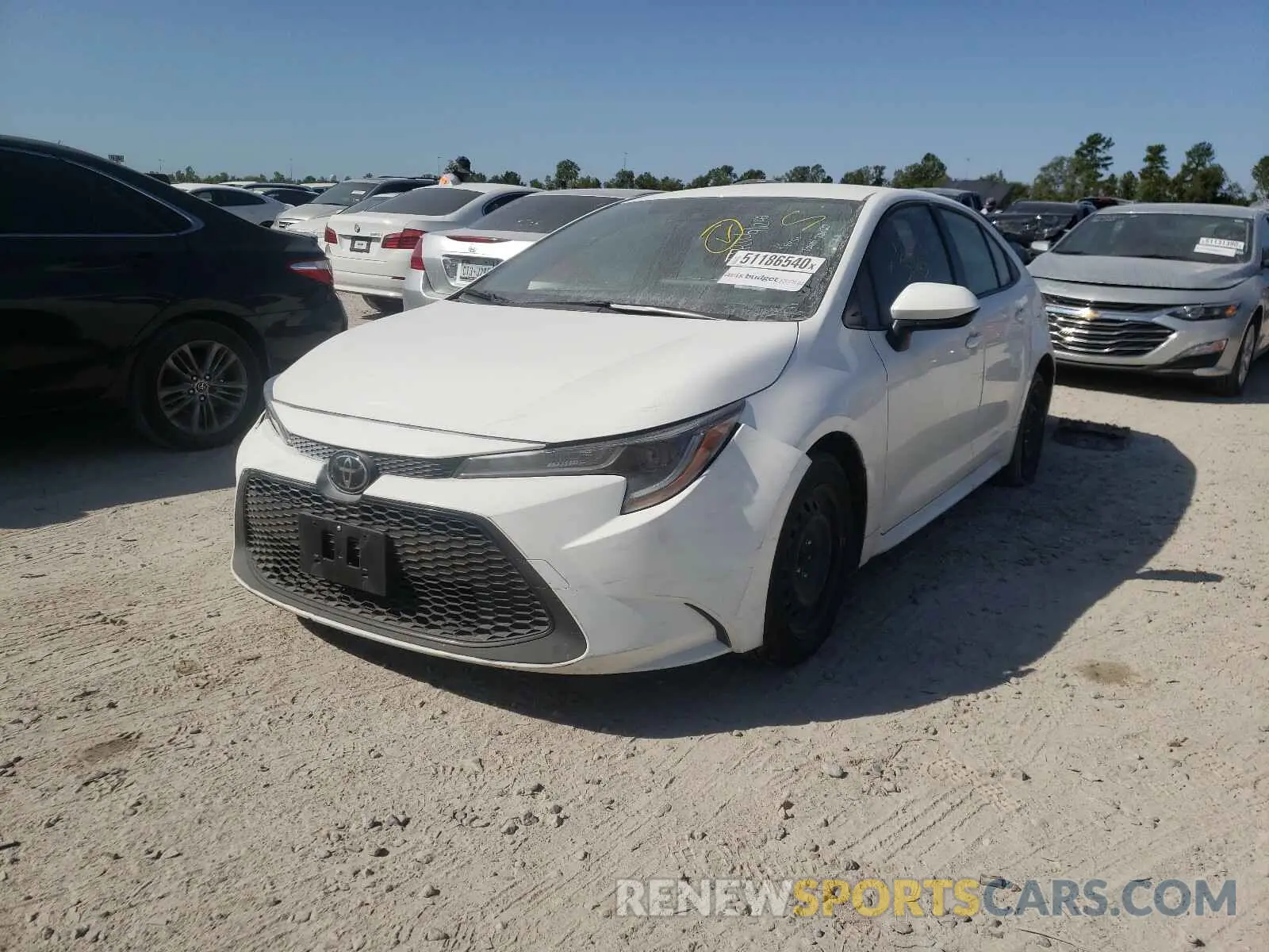2 fotografías del automóvil dañado JTDEPRAE5LJ037950 TOYOTA COROLLA 2020
