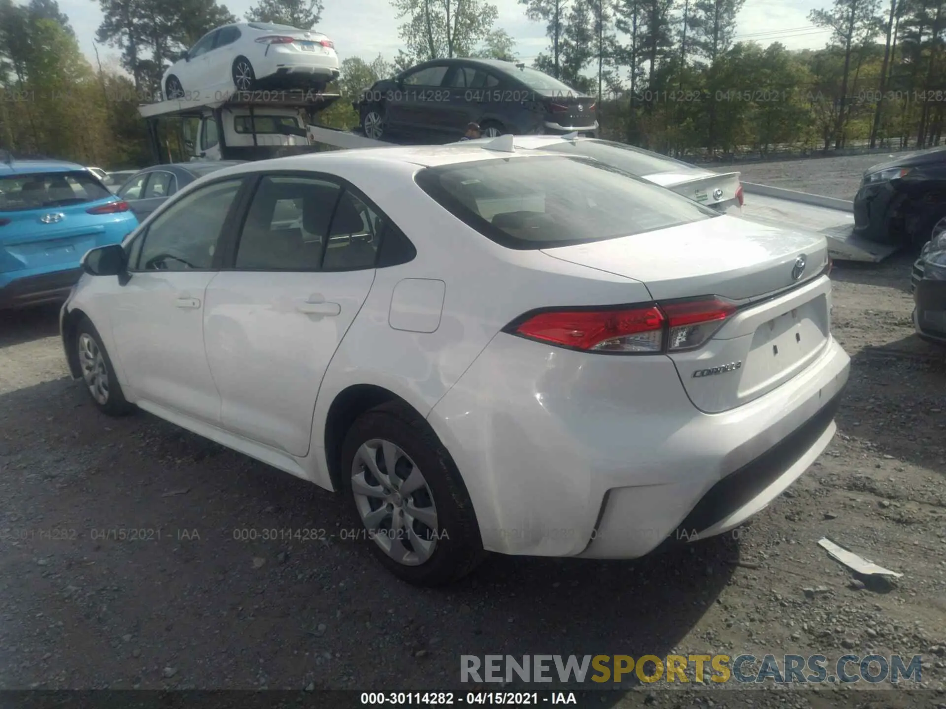 3 fotografías del automóvil dañado JTDEPRAE5LJ038127 TOYOTA COROLLA 2020